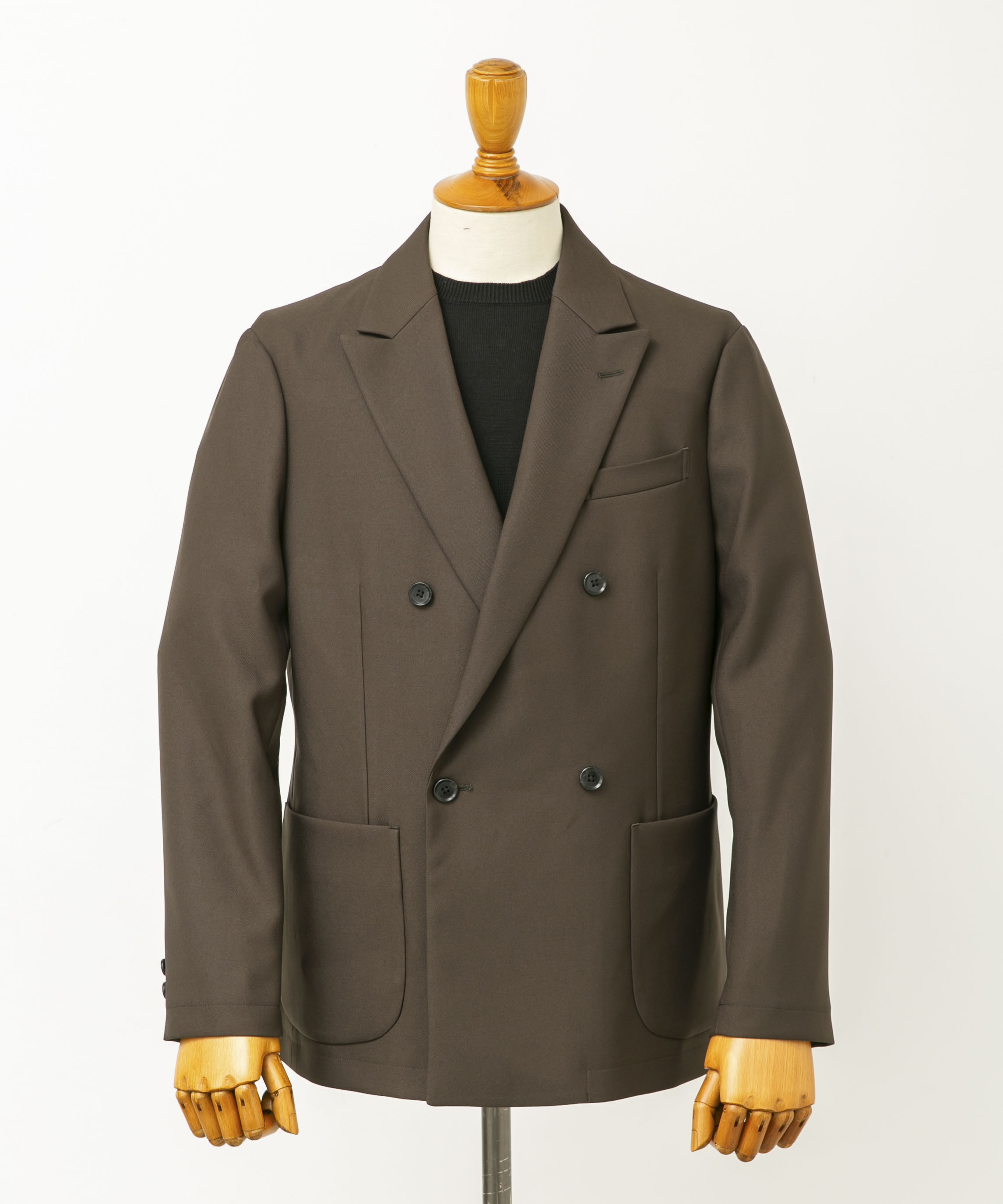 LIFE STYLE TAILOR　ウールライクツイルコンフォータブル Wジャケット