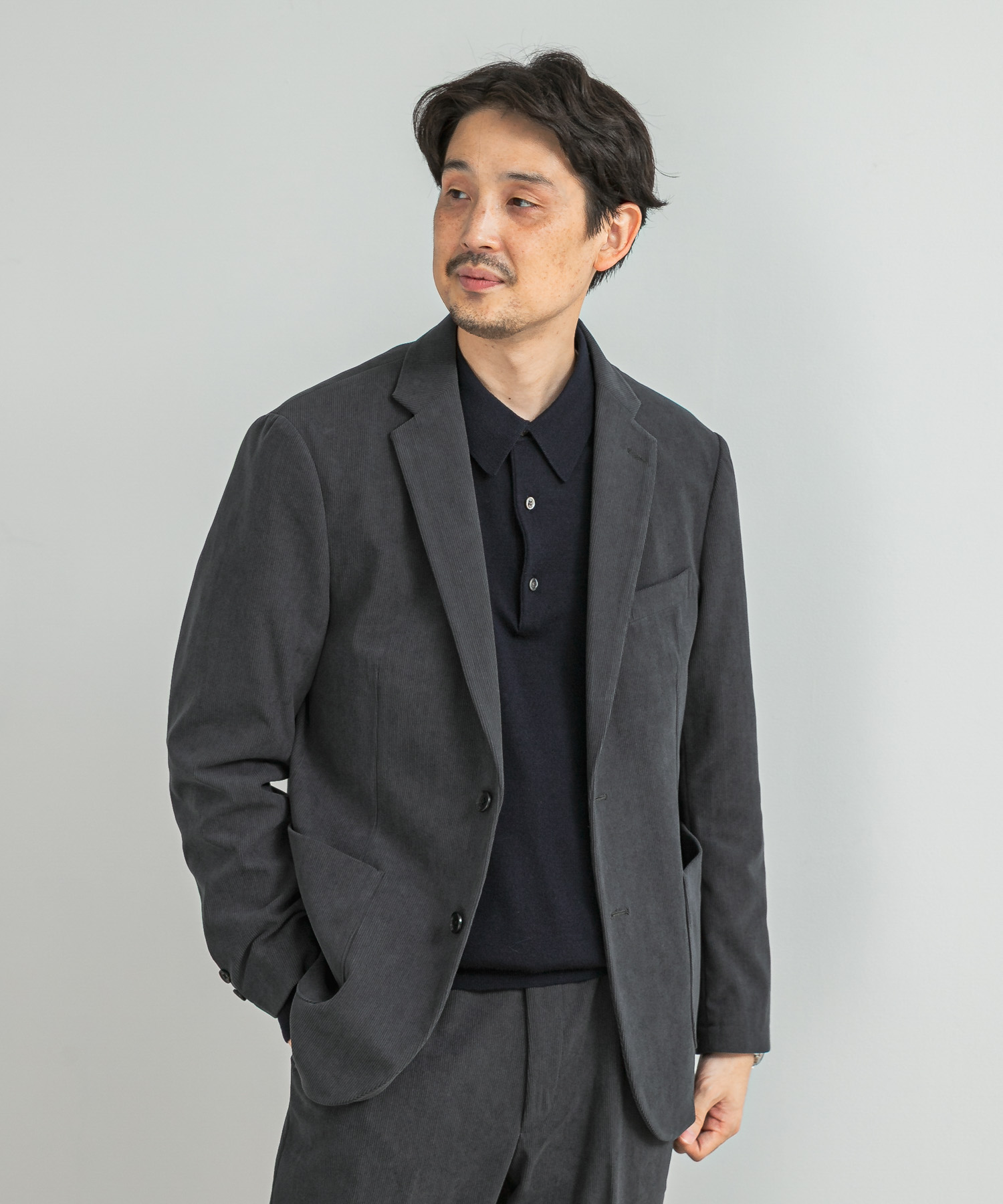 LIFE STYLE TAILOR　コーデュロイコンフォータブルジャケット