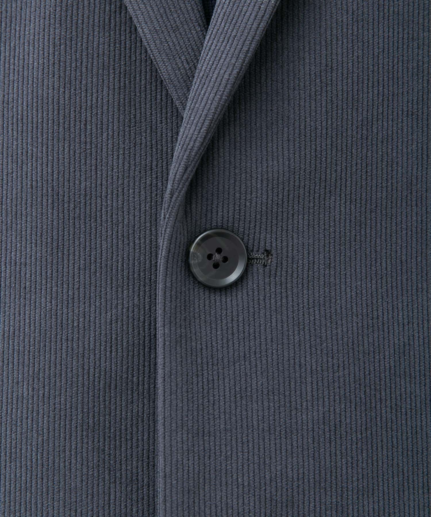 LIFE STYLE TAILOR　コーデュロイコンフォータブルジャケット BLUE GRAY M