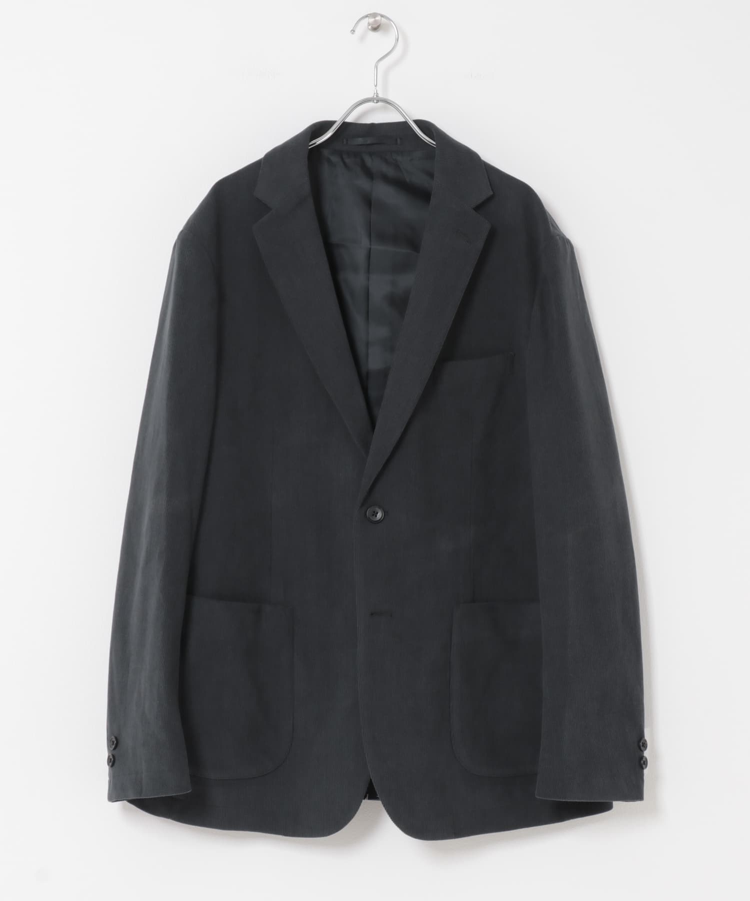 LIFE STYLE TAILOR　コーデュロイコンフォータブルジャケット BLUE GRAY S
