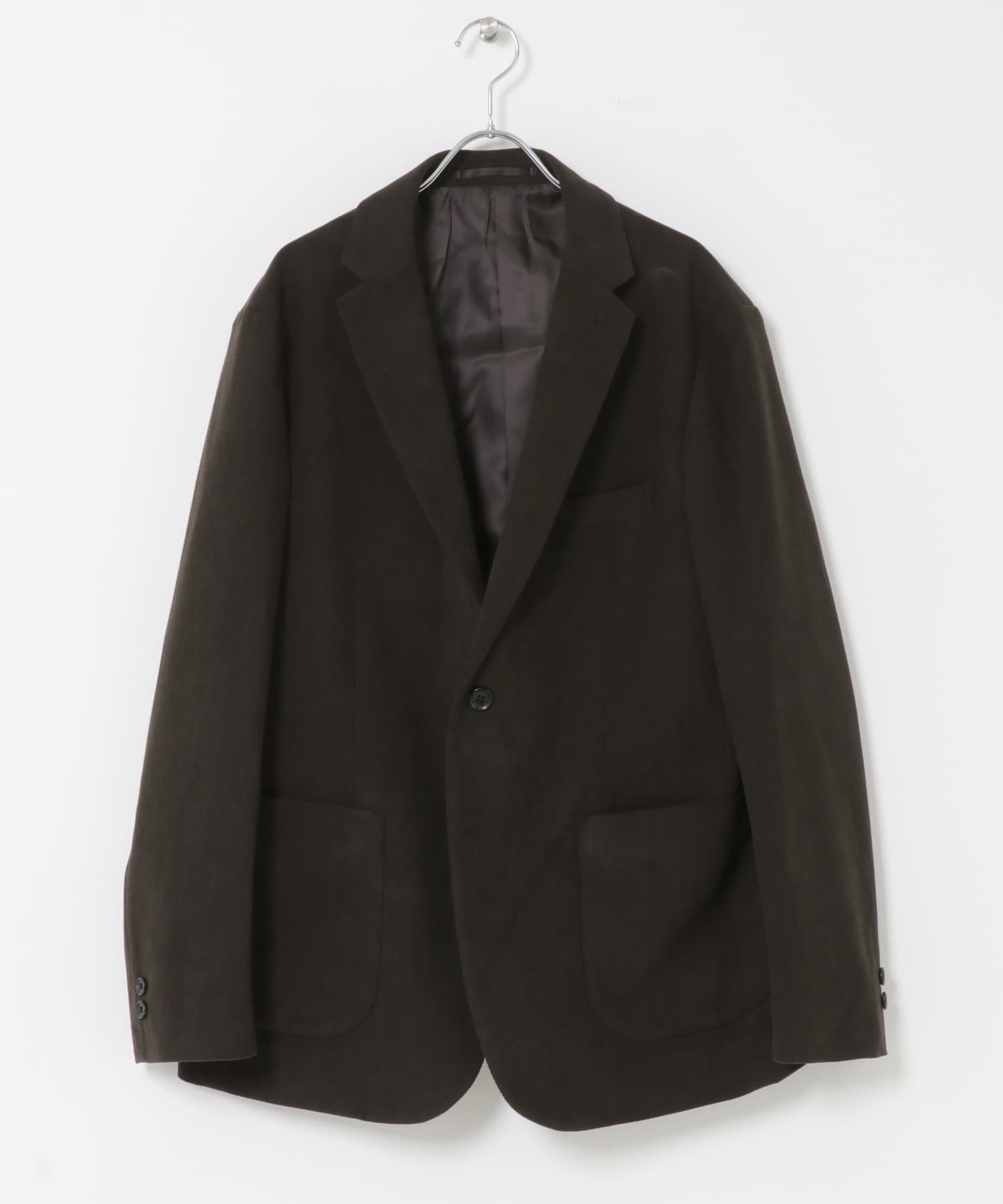 LIFE STYLE TAILOR　コーデュロイコンフォータブルジャケット BROWN S