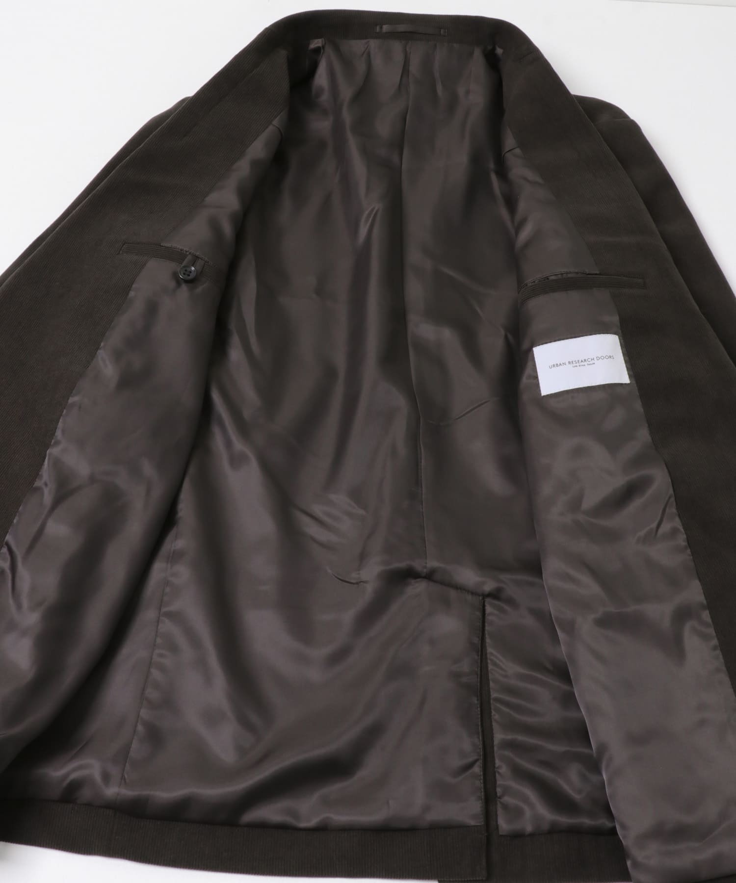 LIFE STYLE TAILOR　コーデュロイコンフォータブルジャケット BROWN S