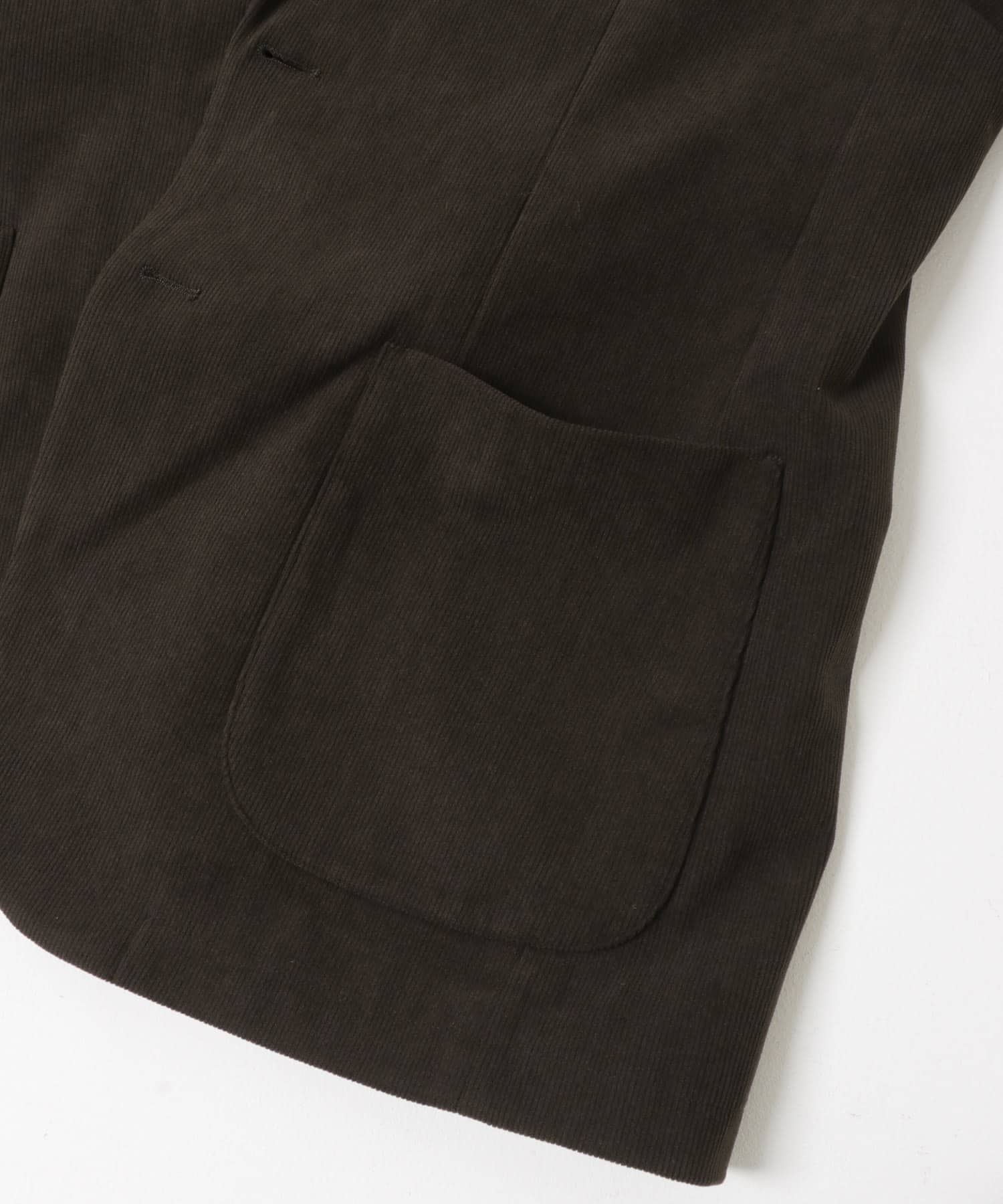 LIFE STYLE TAILOR　コーデュロイコンフォータブルジャケット BROWN S