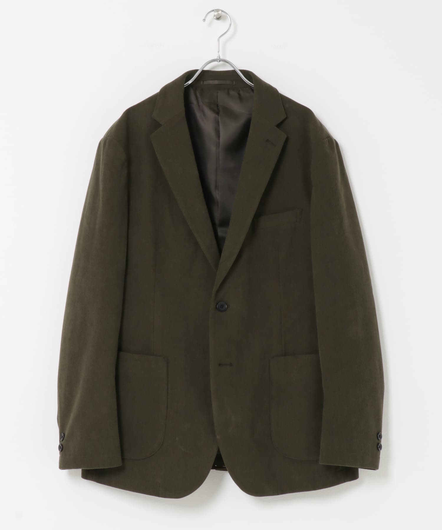 LIFE STYLE TAILOR　コーデュロイコンフォータブルジャケット OLIVE S
