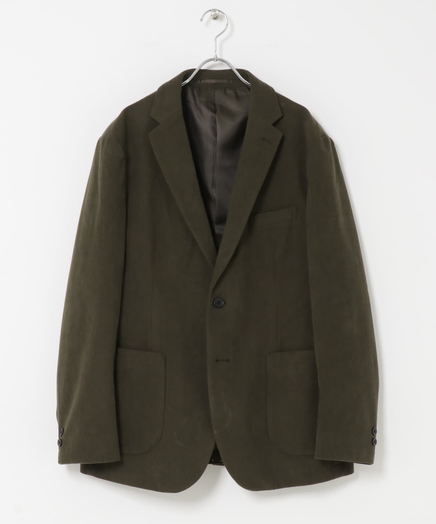 LIFE STYLE TAILOR　コーデュロイコンフォータブルジャケット OLIVE S
