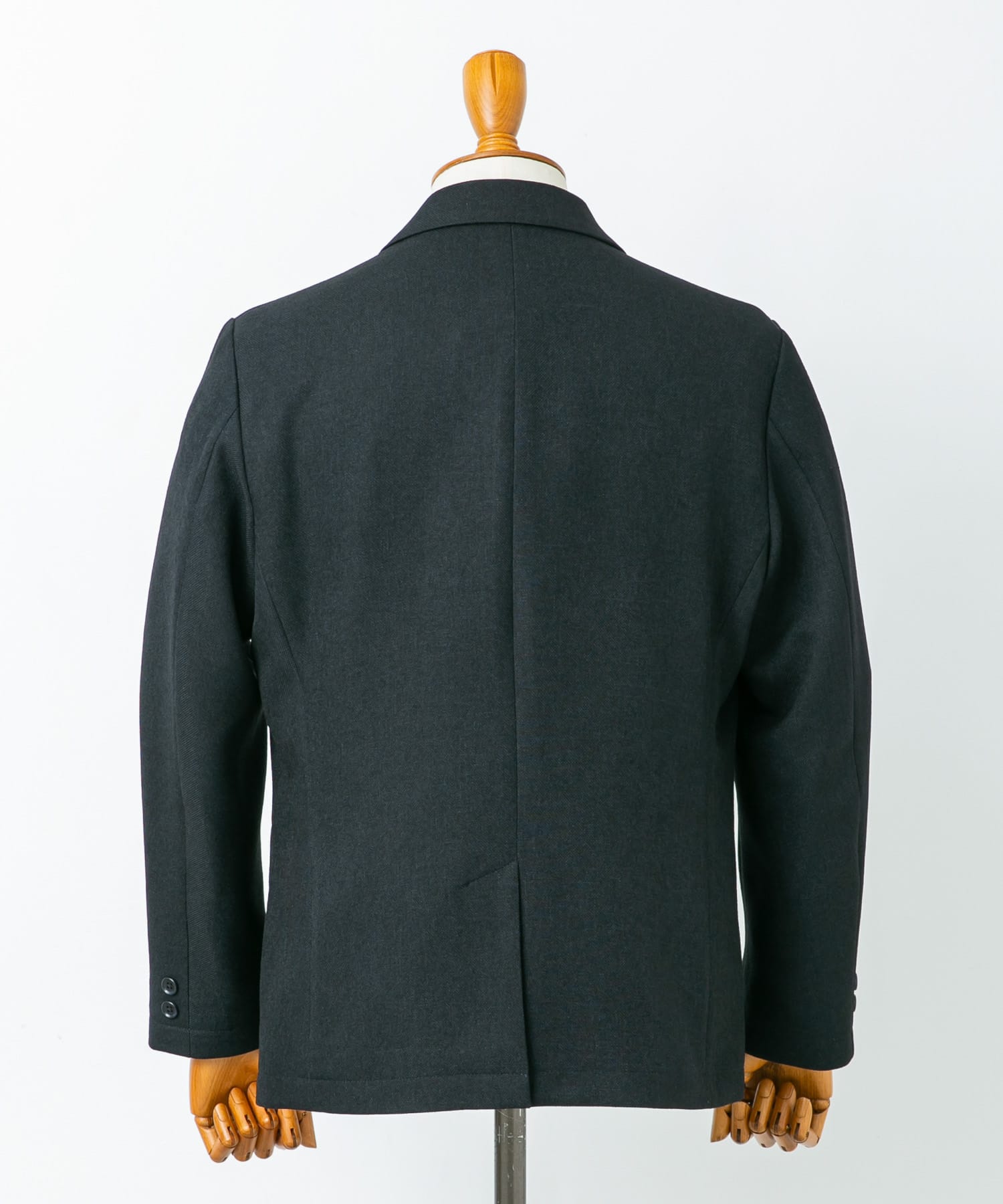 LIFE STYLE TAILOR　ツイードライクコンフォータブルジャケット NAVY S