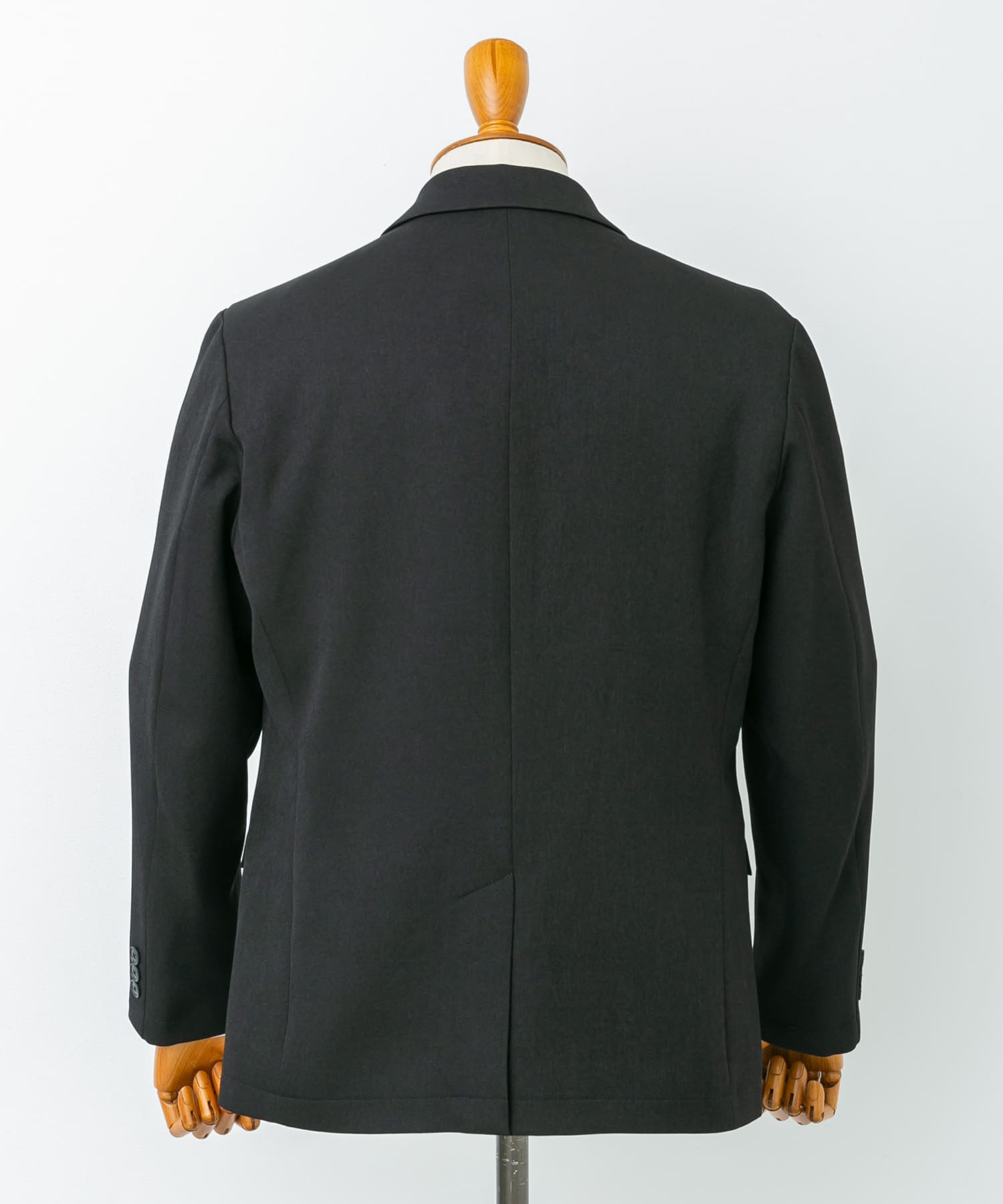 LIFE STYLE TAILOR　ブラッシュドツイルストレッチジャケット BLACK M