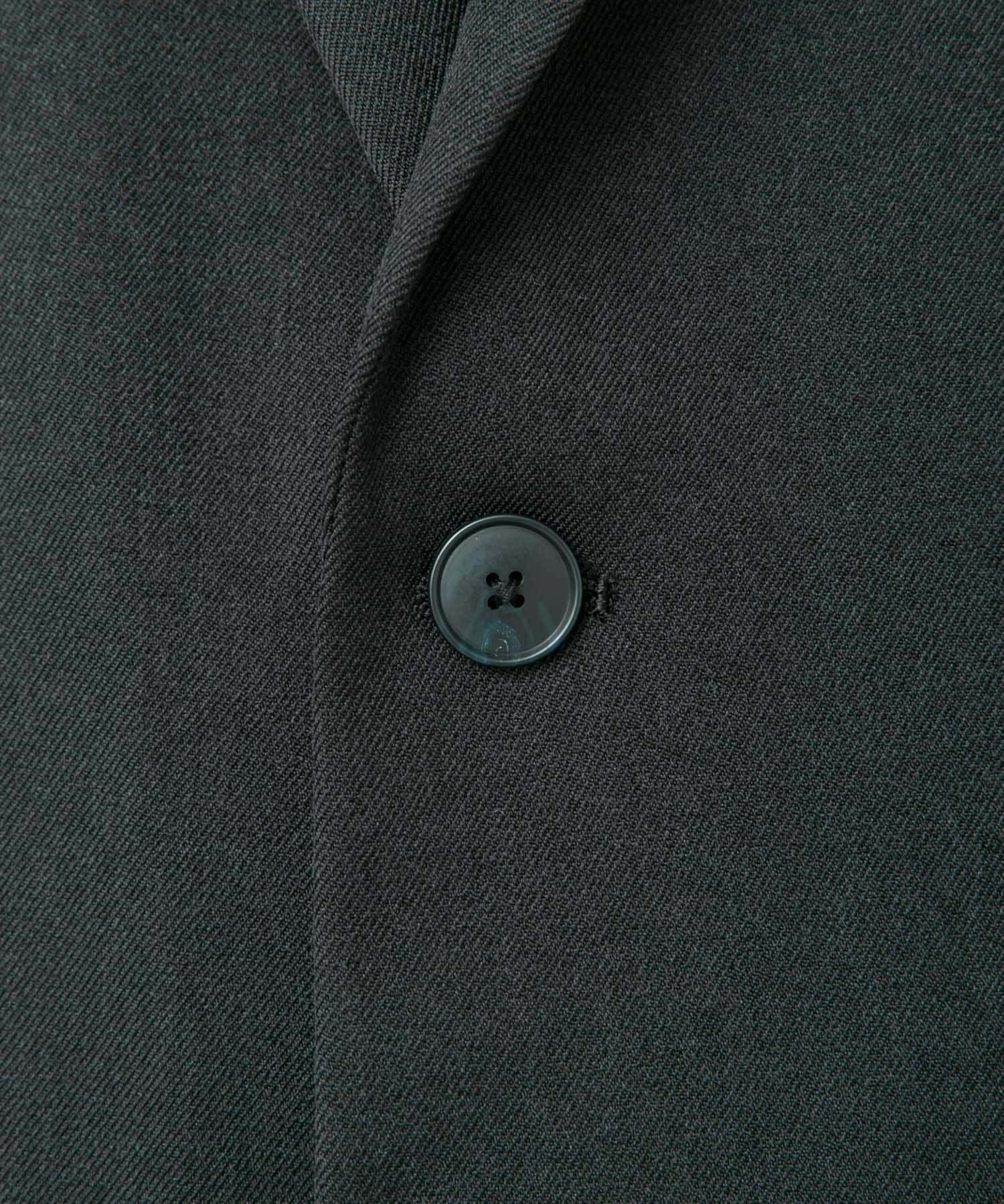 LIFE STYLE TAILOR　ブラッシュドツイルストレッチジャケット BLACK M