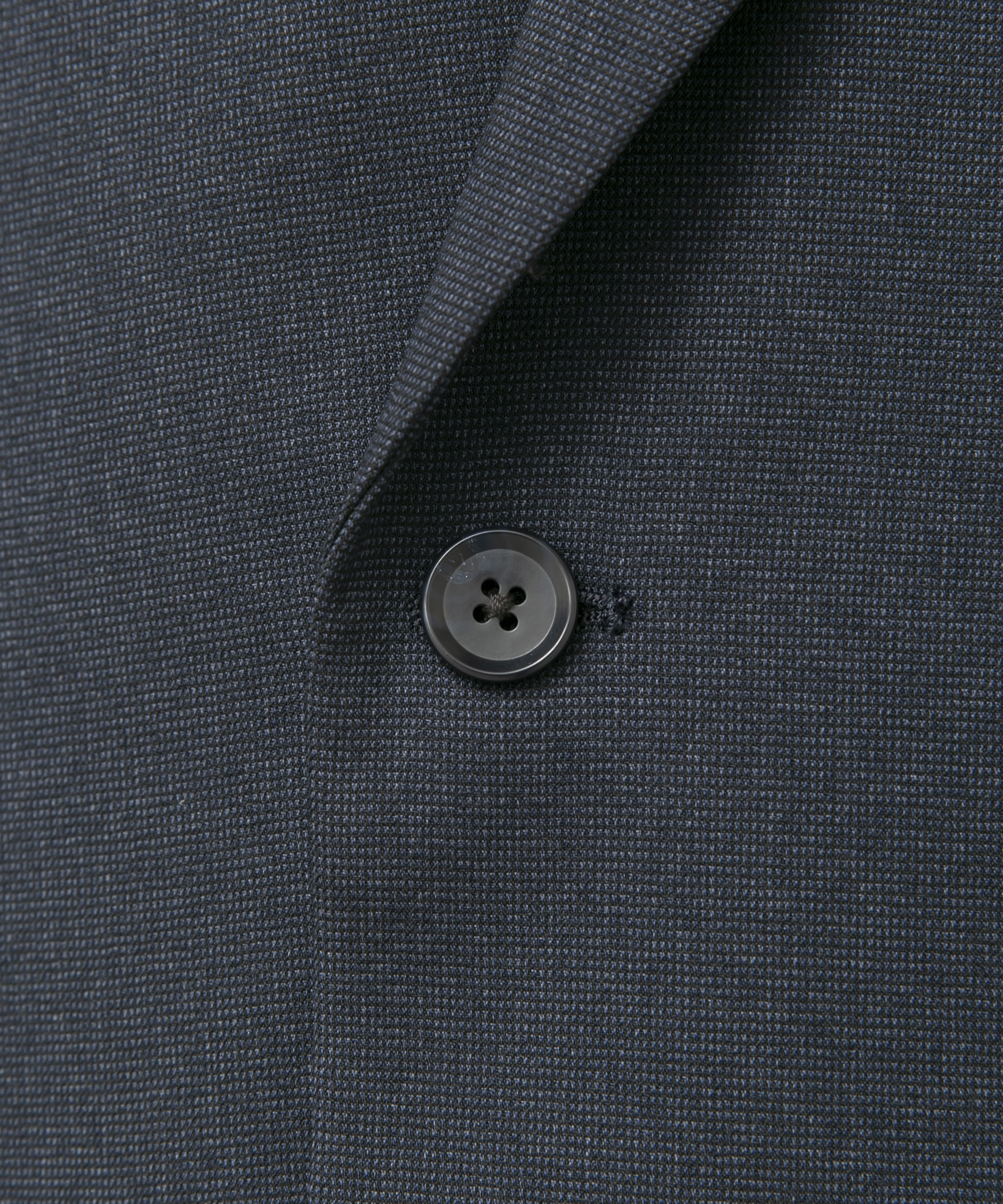 LIFE STYLE TAILOR　ピンヘッドツイルストレッチWジャケット NAVY M