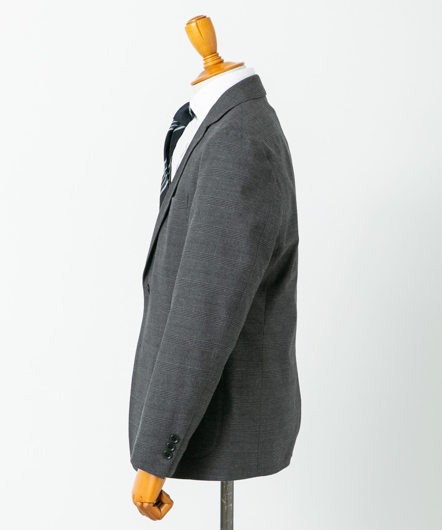LIFE STYLE TAILOR　ソフトサーモストレッチジャケット GRAY-CH 44