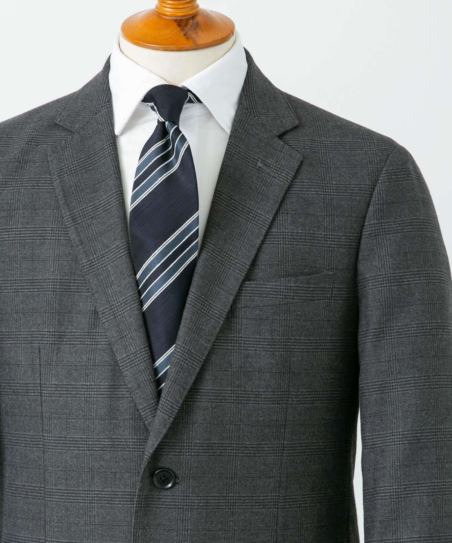 LIFE STYLE TAILOR　ソフトサーモストレッチジャケット GRAY-CH 44