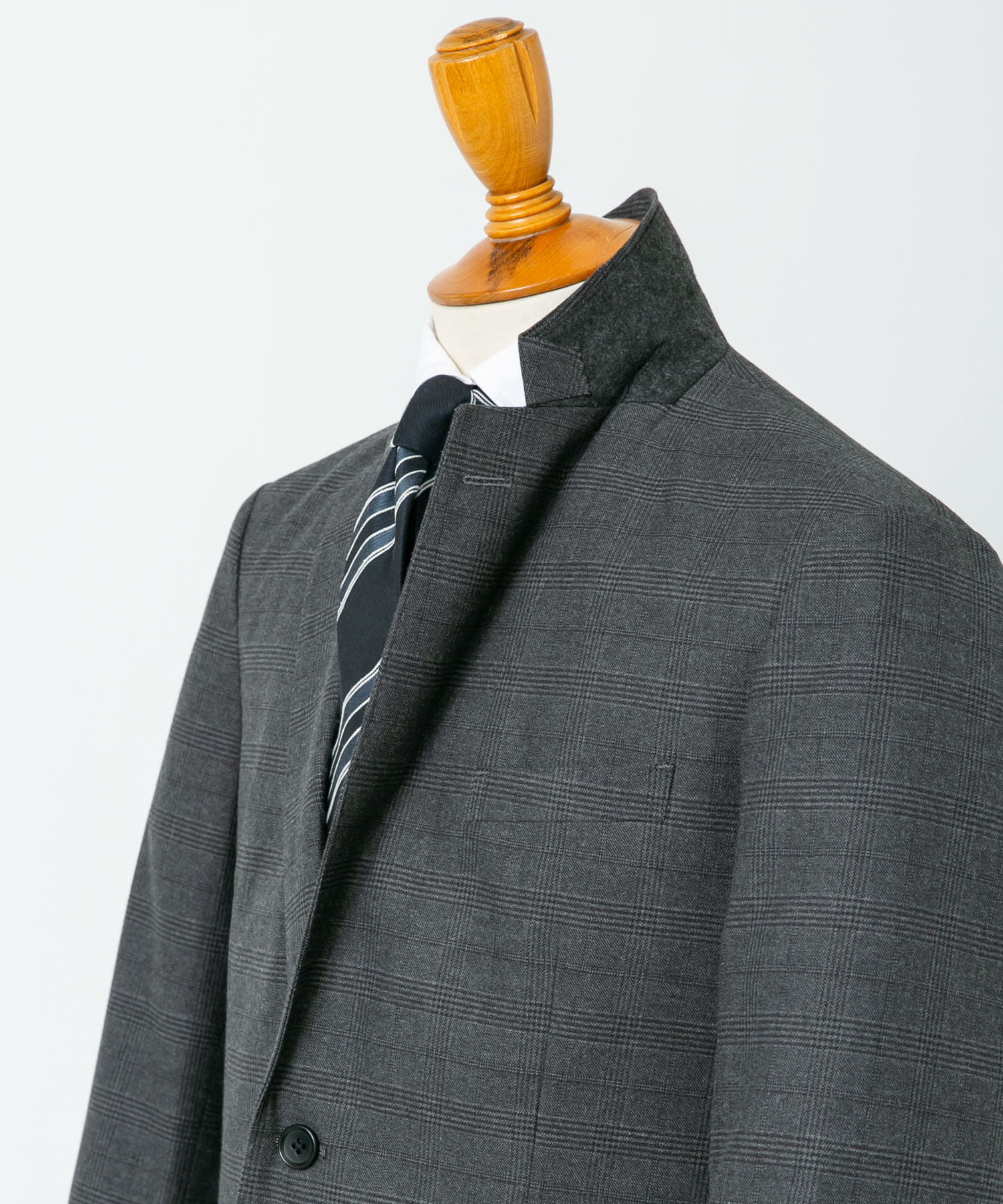 LIFE STYLE TAILOR　ソフトサーモストレッチジャケット GRAY-CH 44