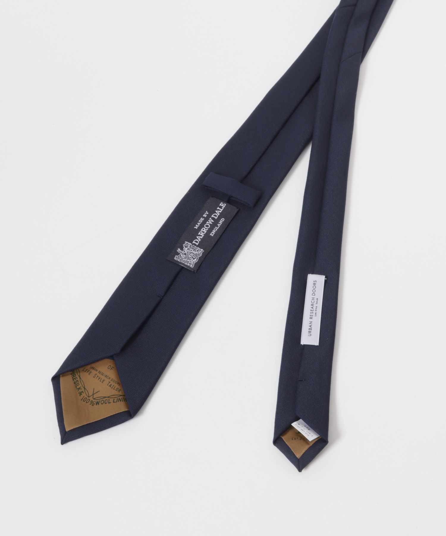 LIFE STYLE TAILOR　DARROW DALEファブリックタイ無地1 01NAVY -