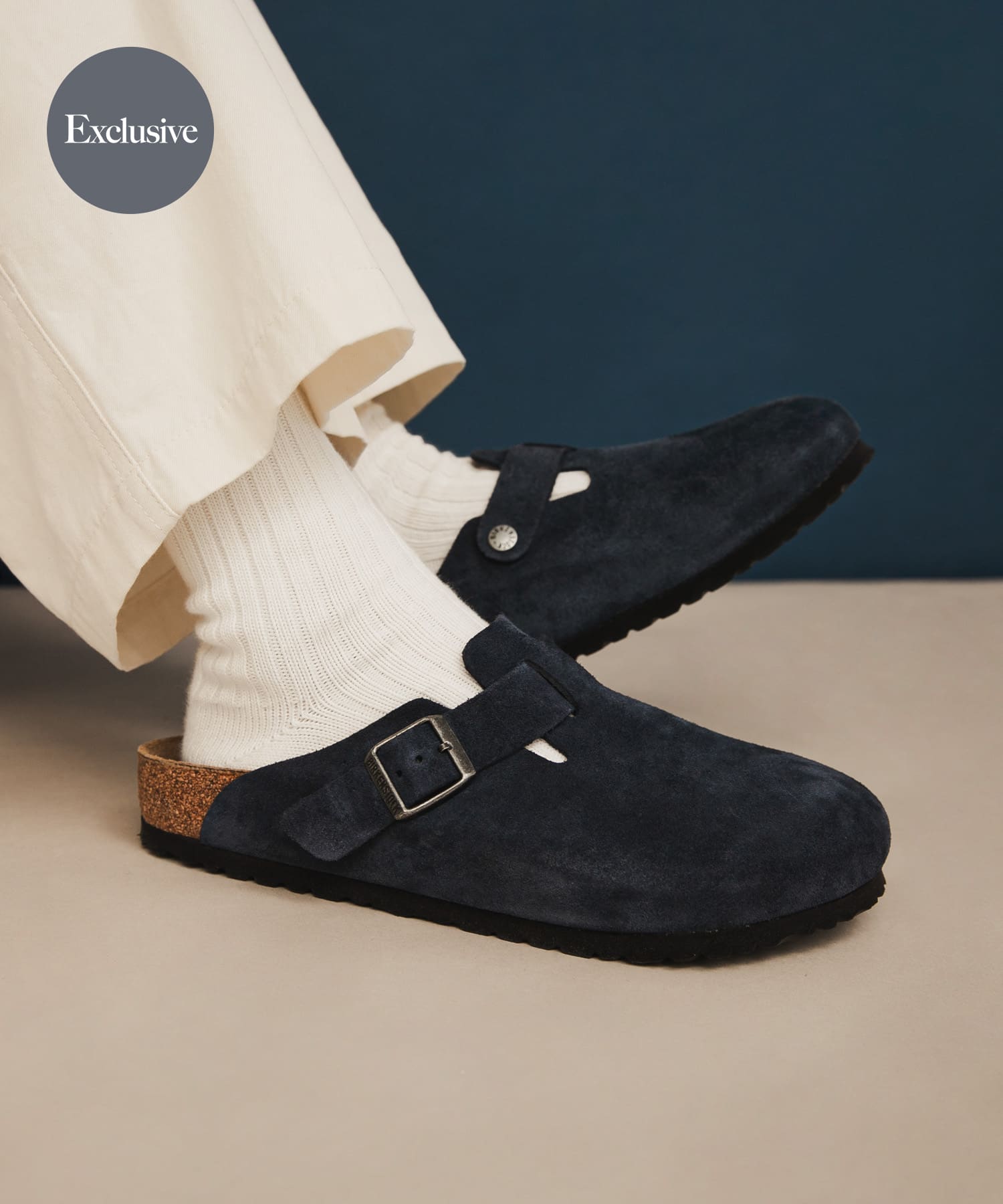 『35サイズ/WEB限定』BIRKENSTOCK　Exclusive Boston(Narrow) New Navy 35