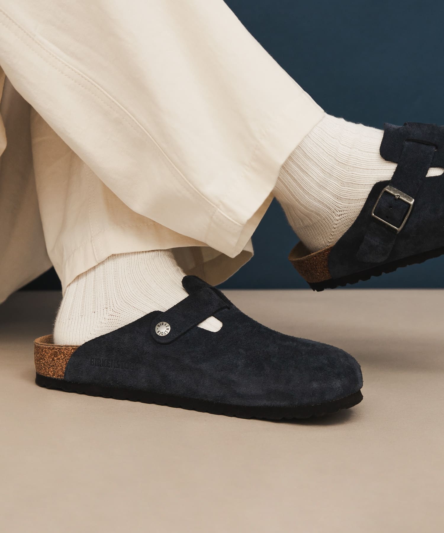 『35サイズ/WEB限定』BIRKENSTOCK　Exclusive Boston(Narrow) New Navy 35