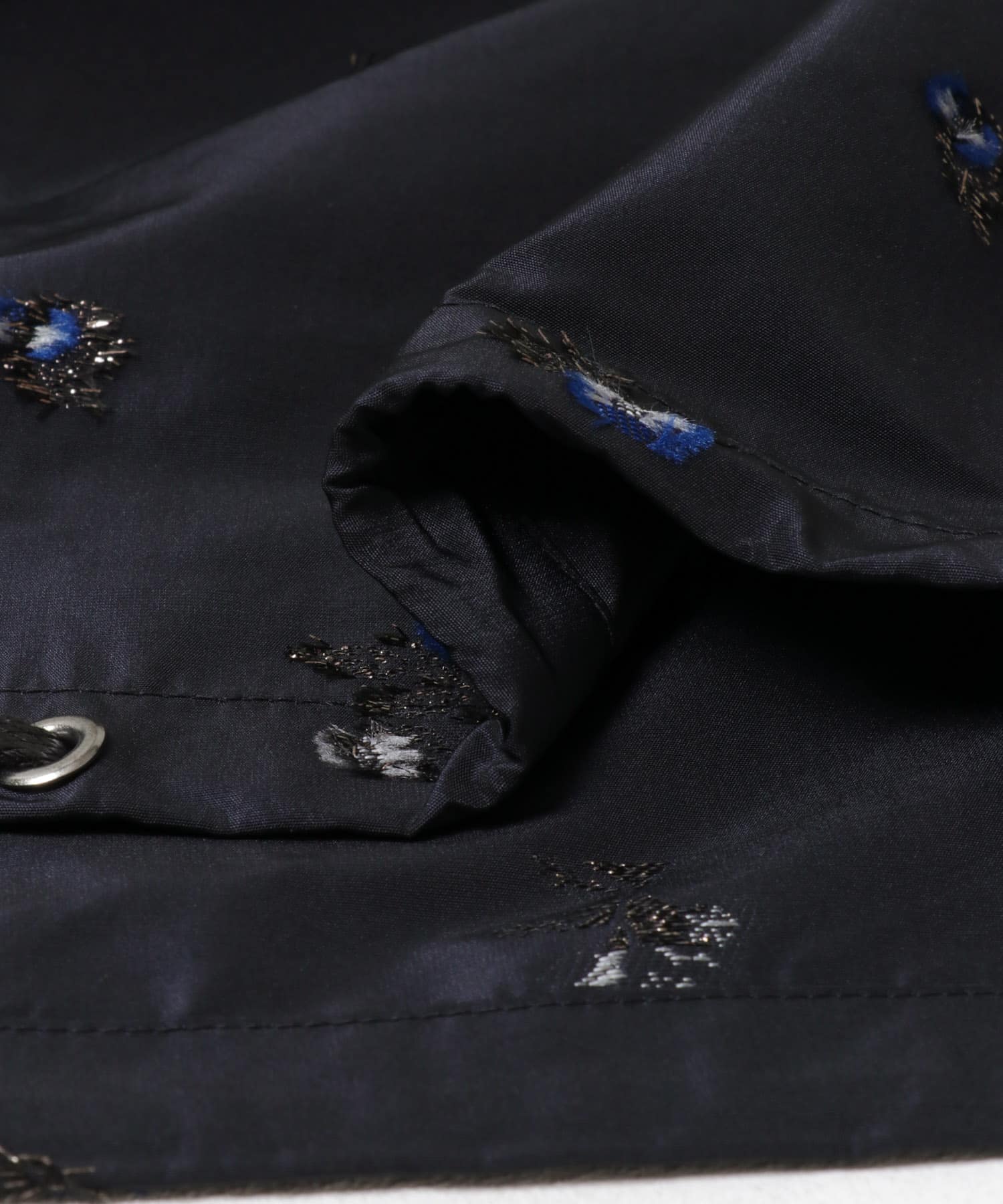 tiit tokyo　floral jacquard skirt navy 36