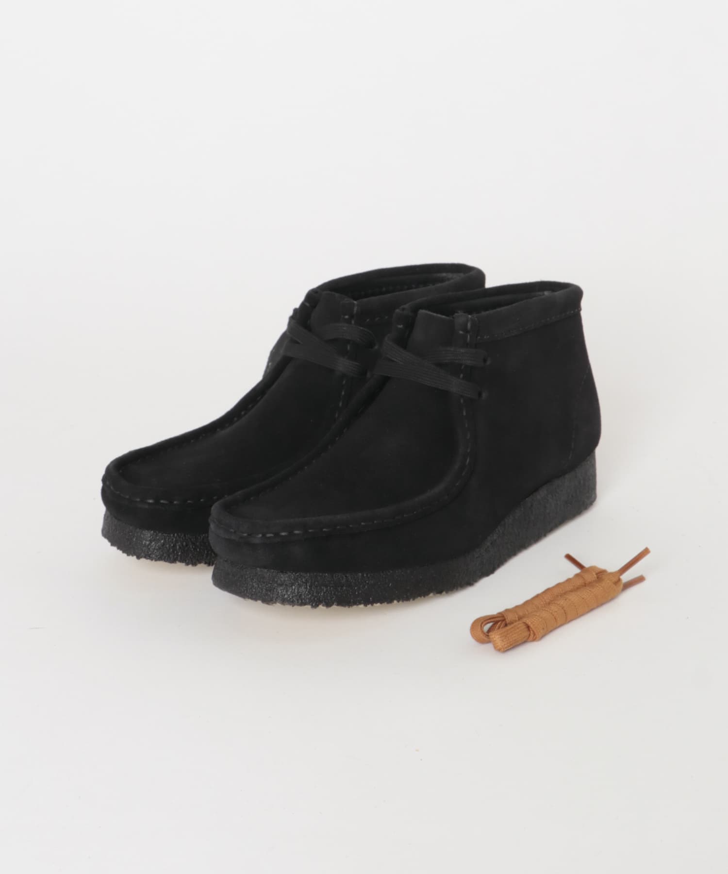 Clarks　Wallabee Boot Black Sde 4.5