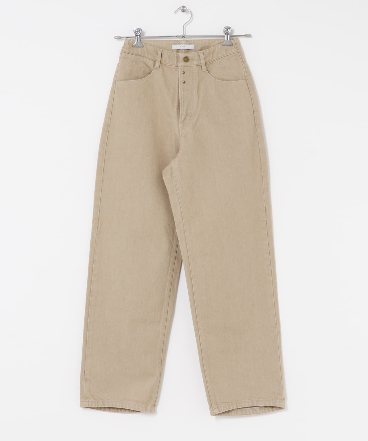 ARCHI　14OZ DENIM WIDE PANTS BEIGE XS