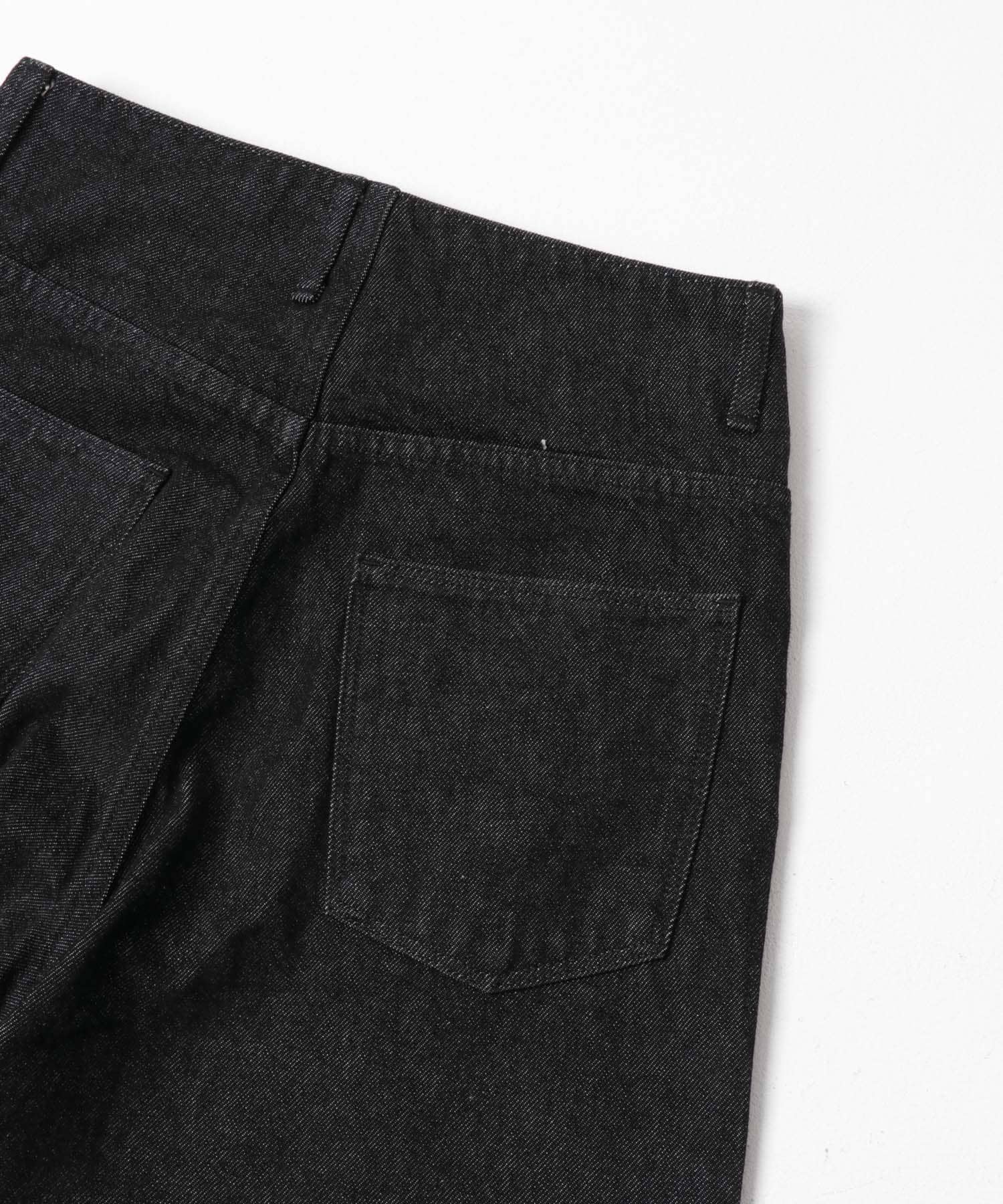 ARCHI　14OZ DENIM WIDE PANTS BLACK XS