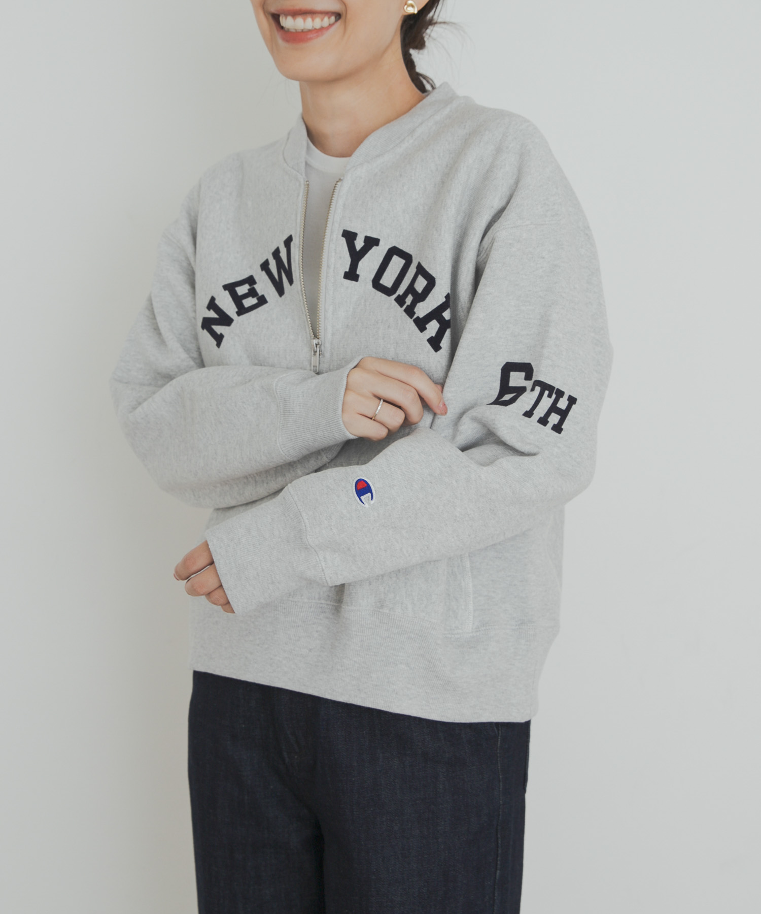 Champion　REVERSEWEAVE HALFZIPSWEAT