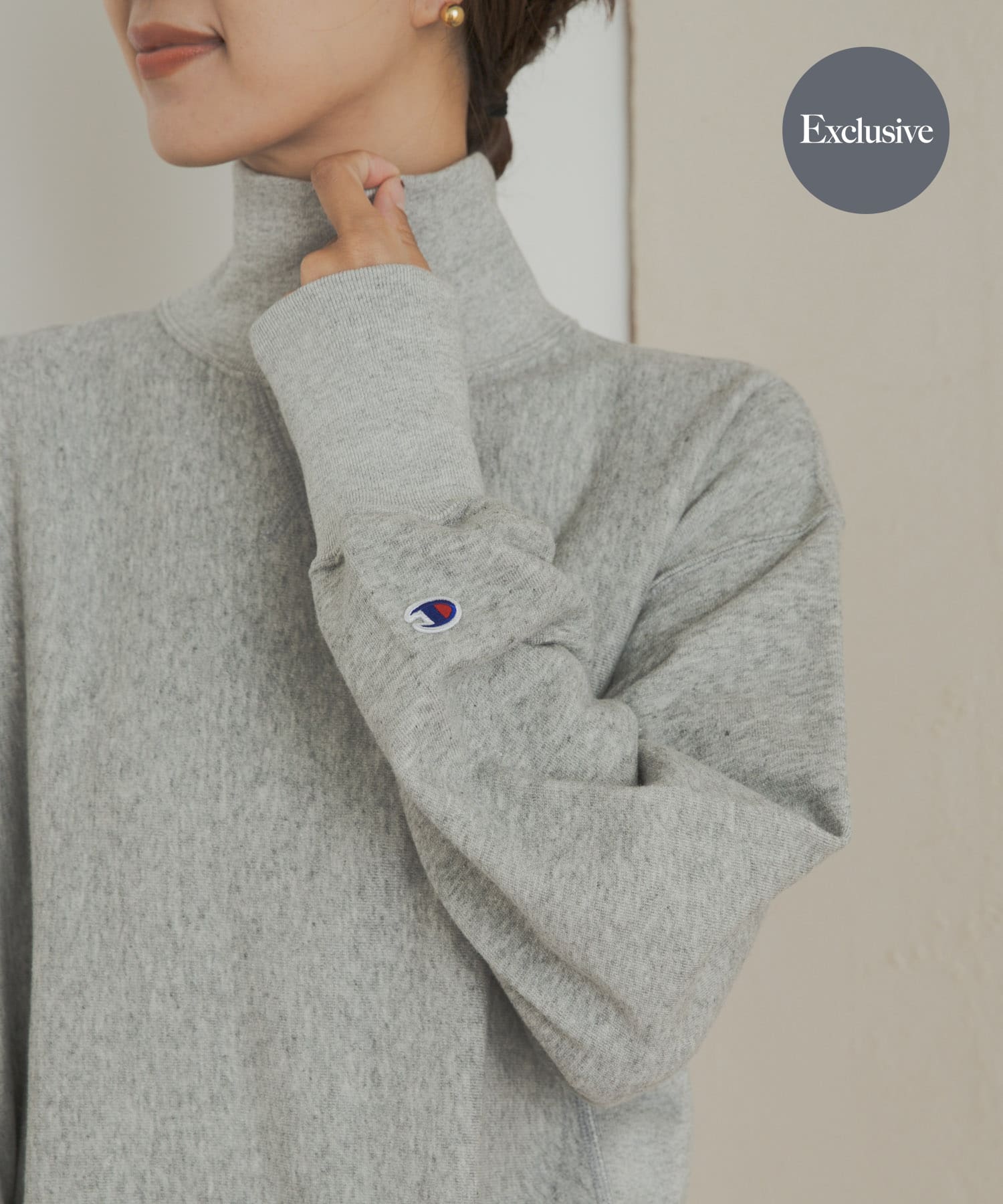 『別注』Champion×DOORS　Highneck Sweatshirts