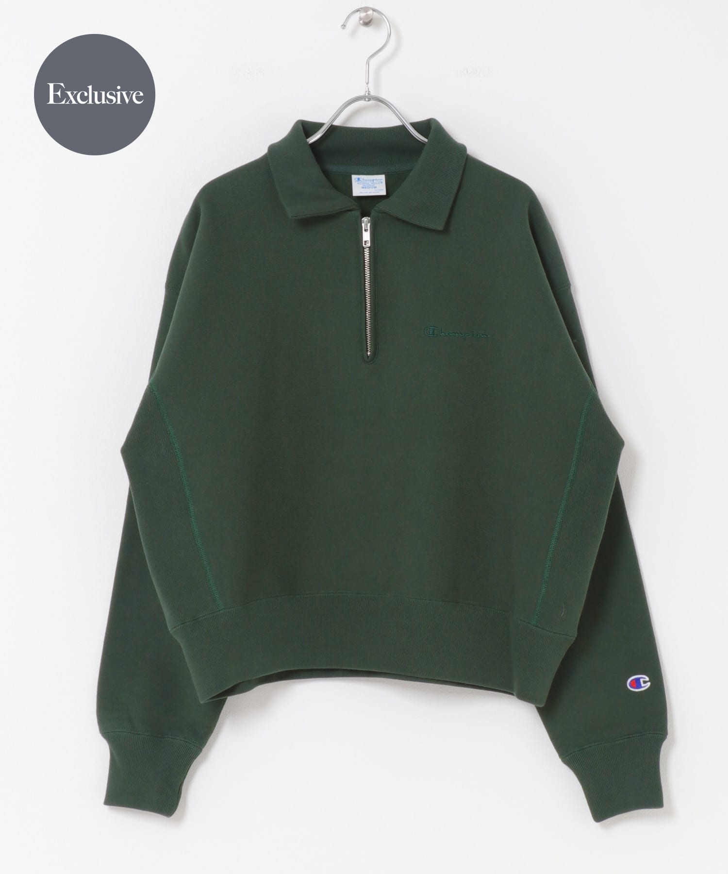 『別注』Champion×DOORS　Half Zip Sweatshirts