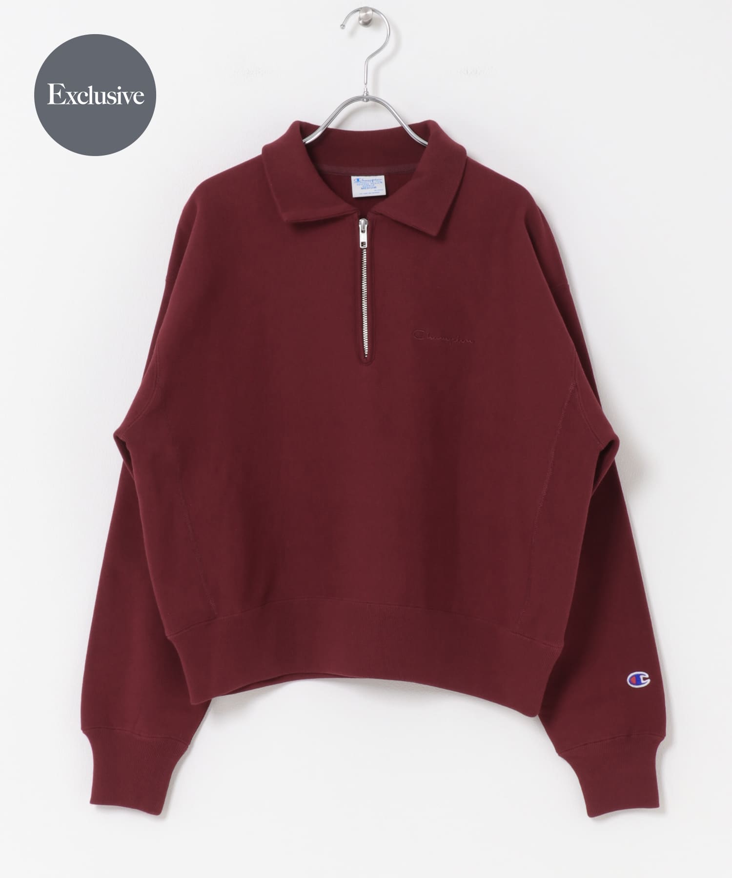 『別注』Champion×DOORS　Half Zip Sweatshirts