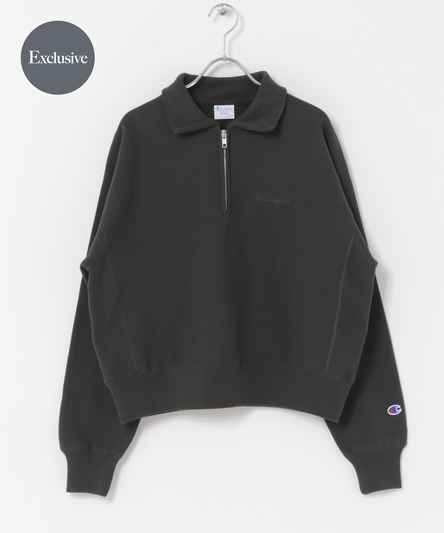 『別注』Champion×DOORS　Half Zip Sweatshirts