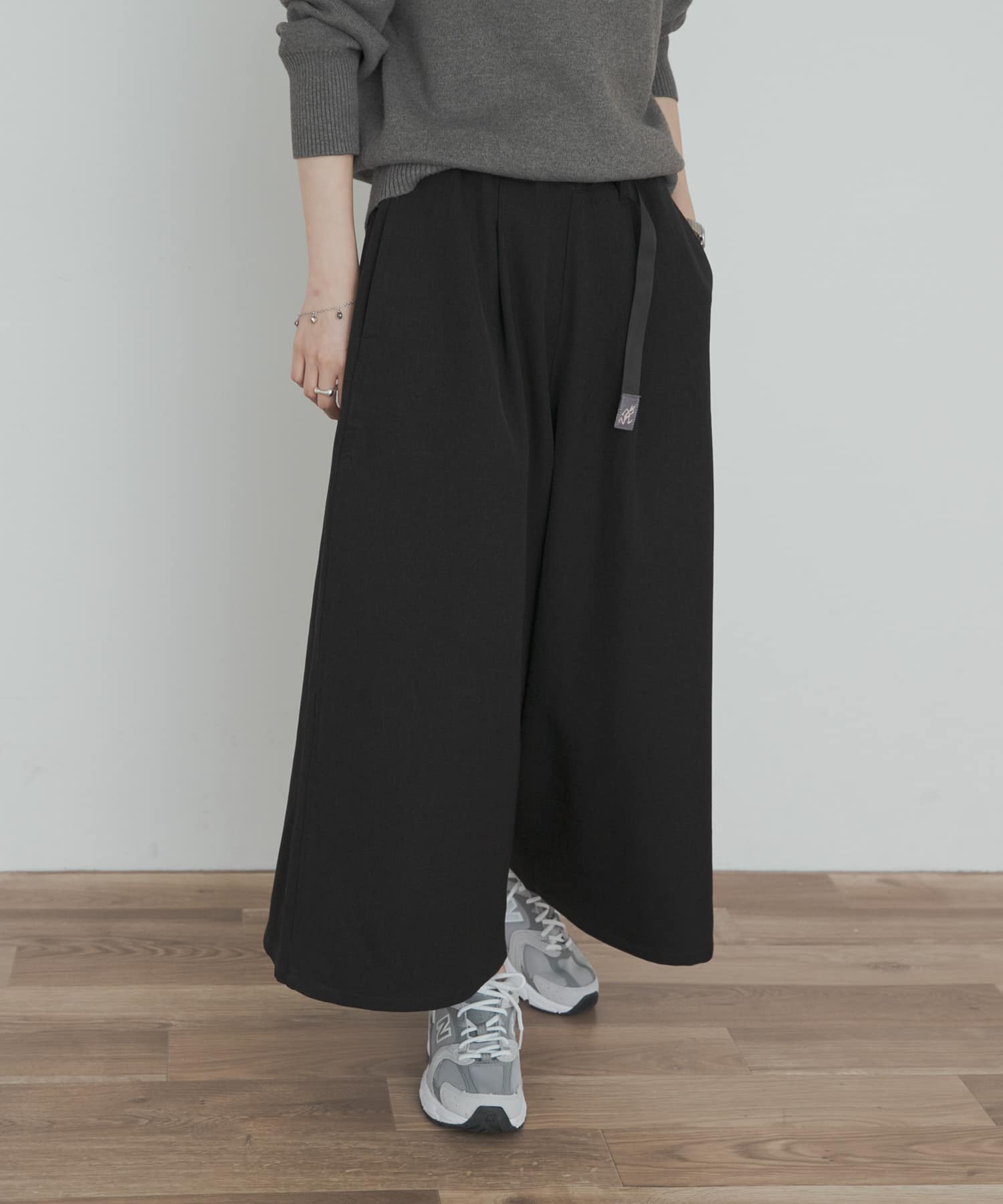 『別注』Gramicci for DOORS　ONETUCK WOOLLIKE PANTS BLACK one