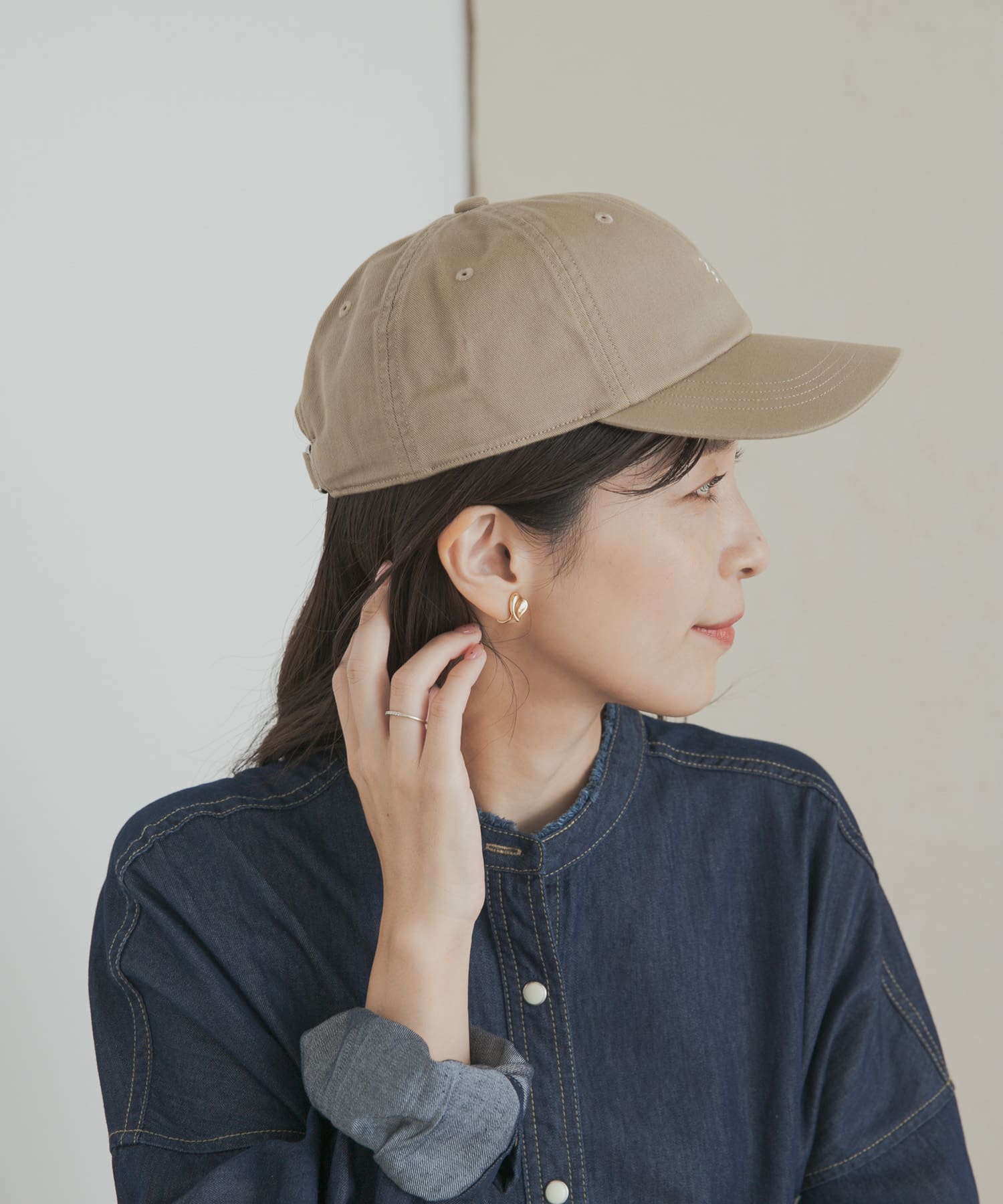 GYMPHLEX　6PANEL CAP PALE KHAKI one