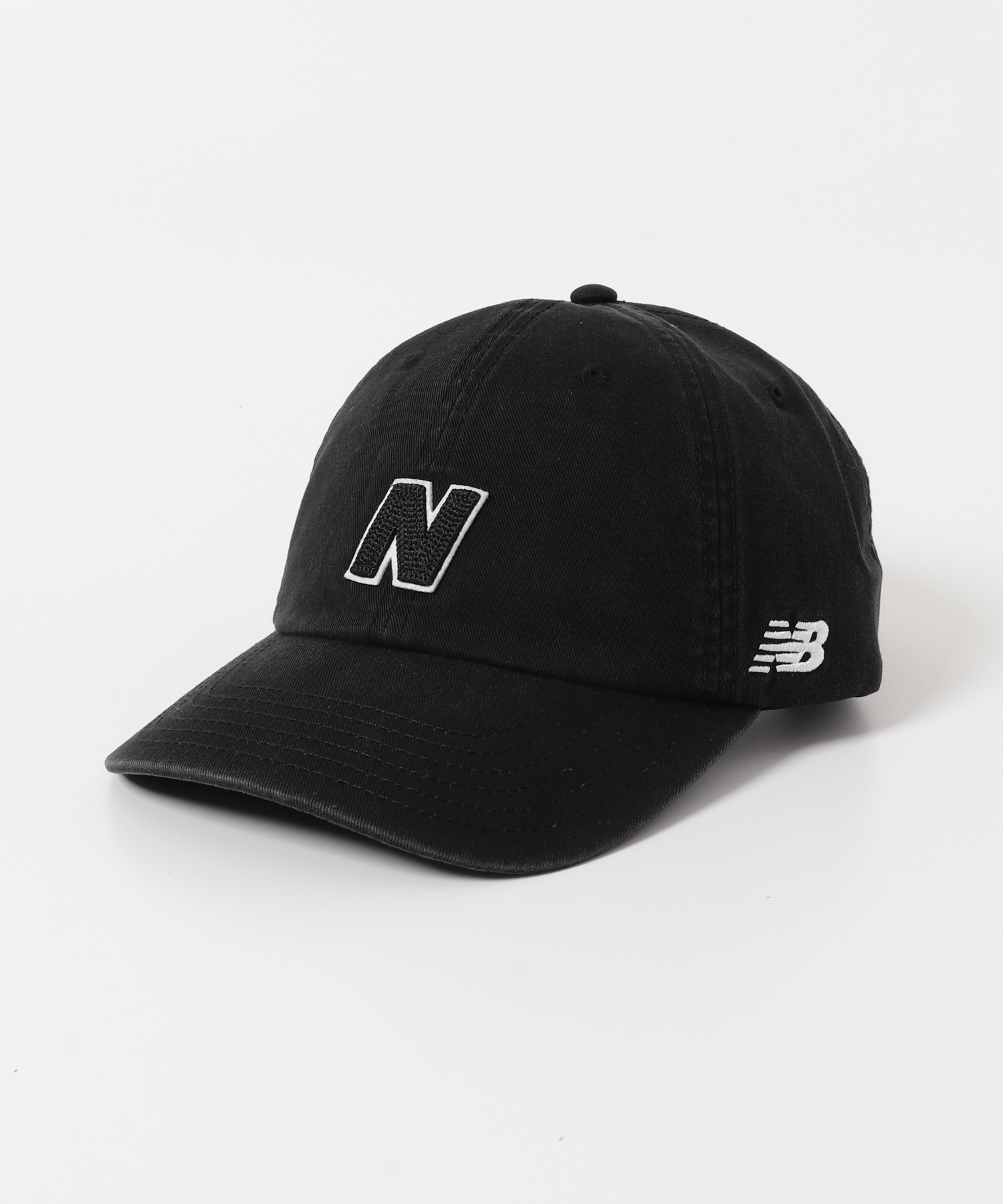 NEW BALANCE　6パネルブロックNスナックバックキャップ BK one