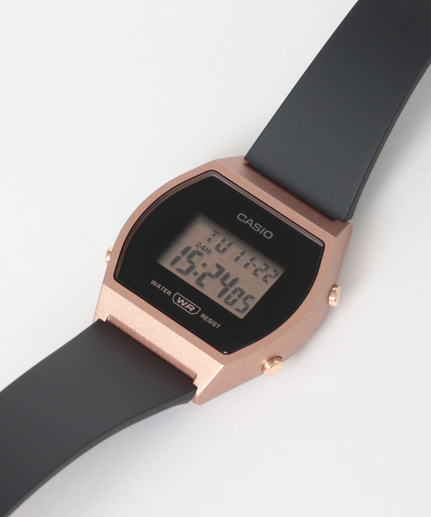 CASIO メタルデジタルウォッチ(- ローズピンク): ファッション雑貨