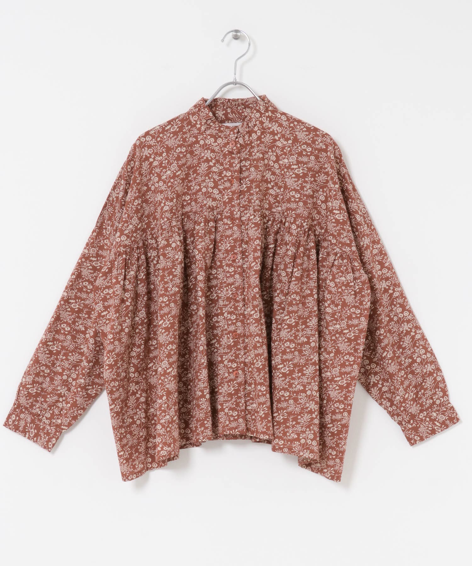 SOIL　FLOWER FRILL COLLAR SHIRTS