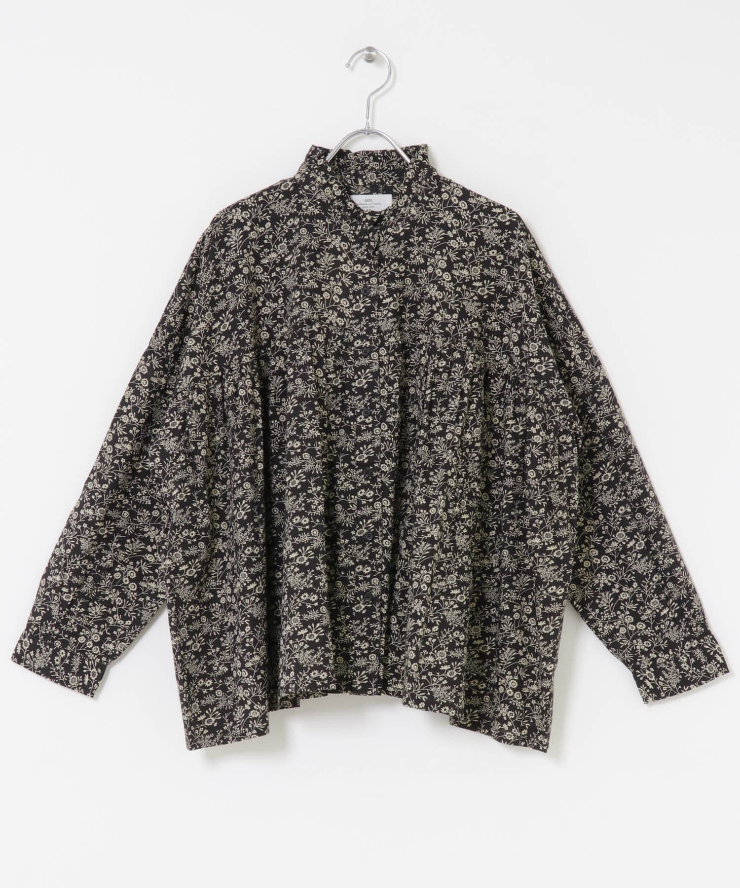 SOIL　FLOWER FRILL COLLAR SHIRTS