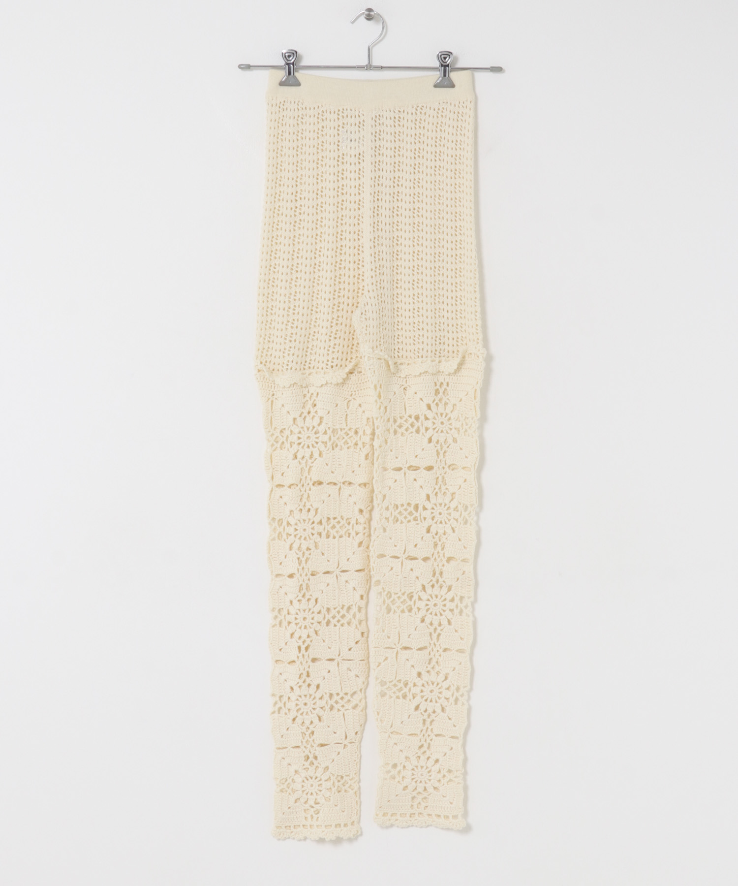 OPEN SESAME CLUB　cashmere lace leggings
