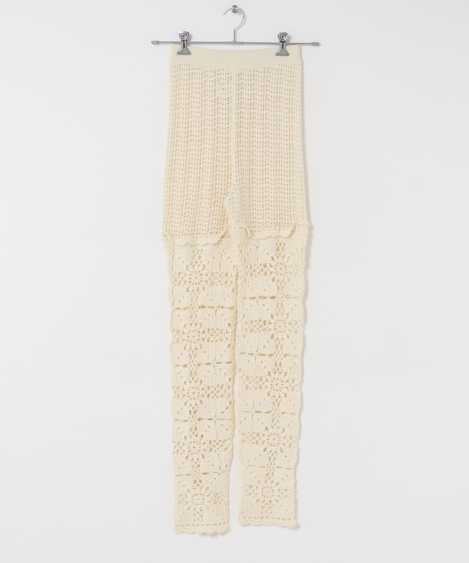OPEN SESAME CLUB　cashmere lace leggings