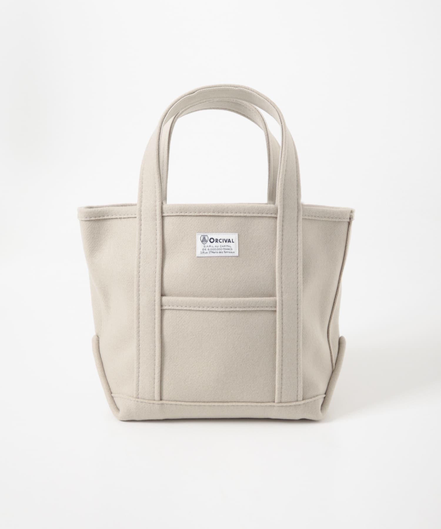 ORCIVAL　MELTON TOTE BAG SMALL BEIGE one