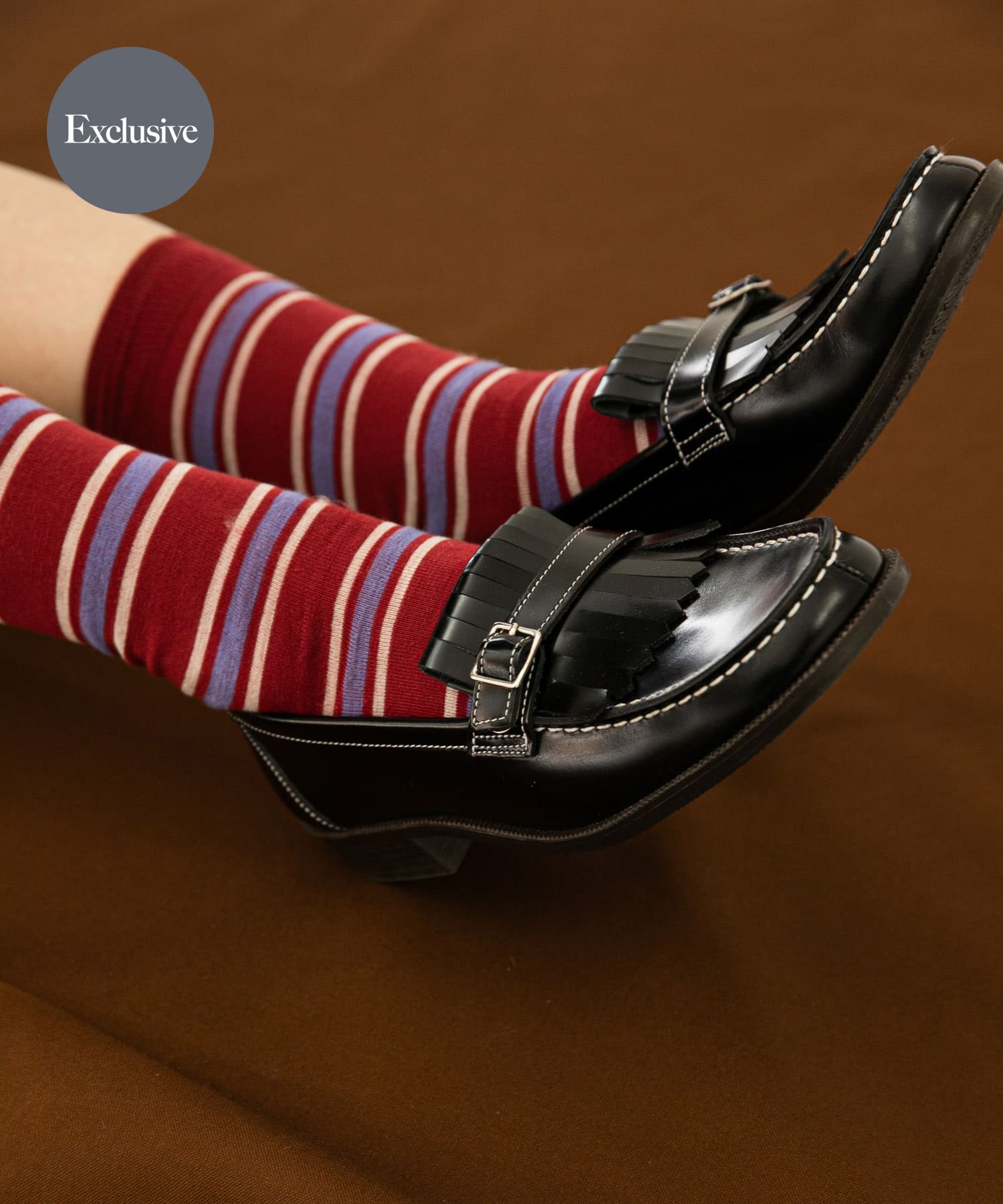 『別注』HARUTA×DOORS　キルトローファー