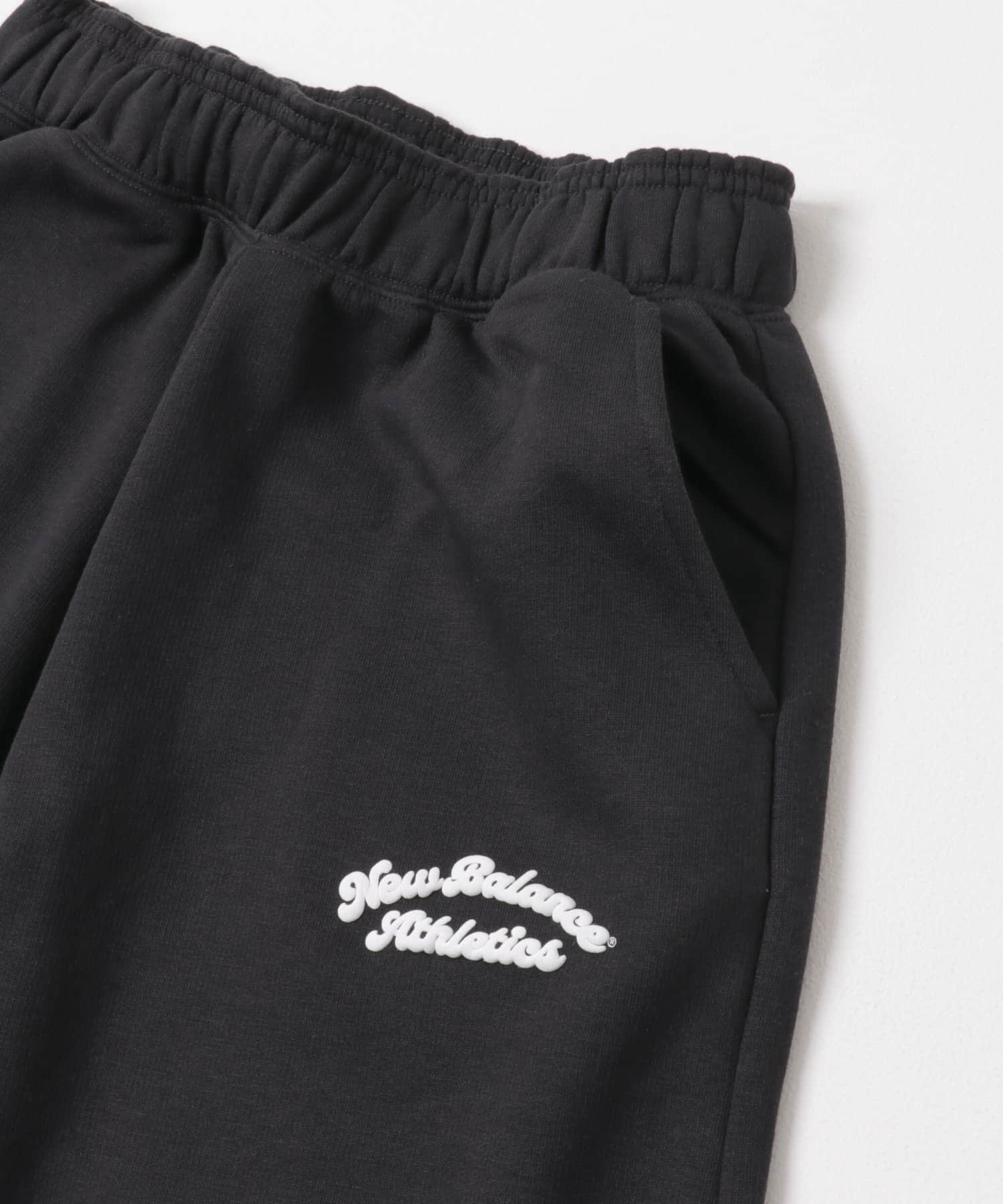 NEW BALANCE　フリースバレルレッグパンツ BK S