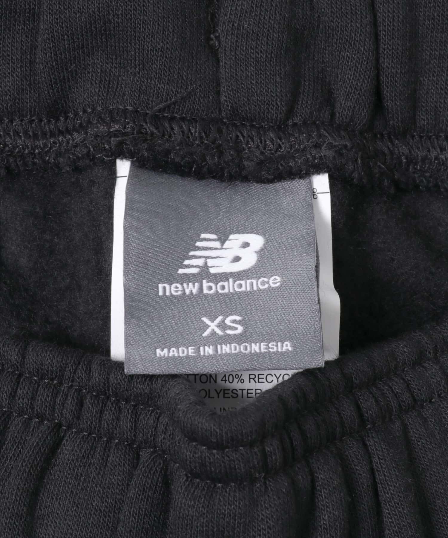 NEW BALANCE　フリースバレルレッグパンツ BK S