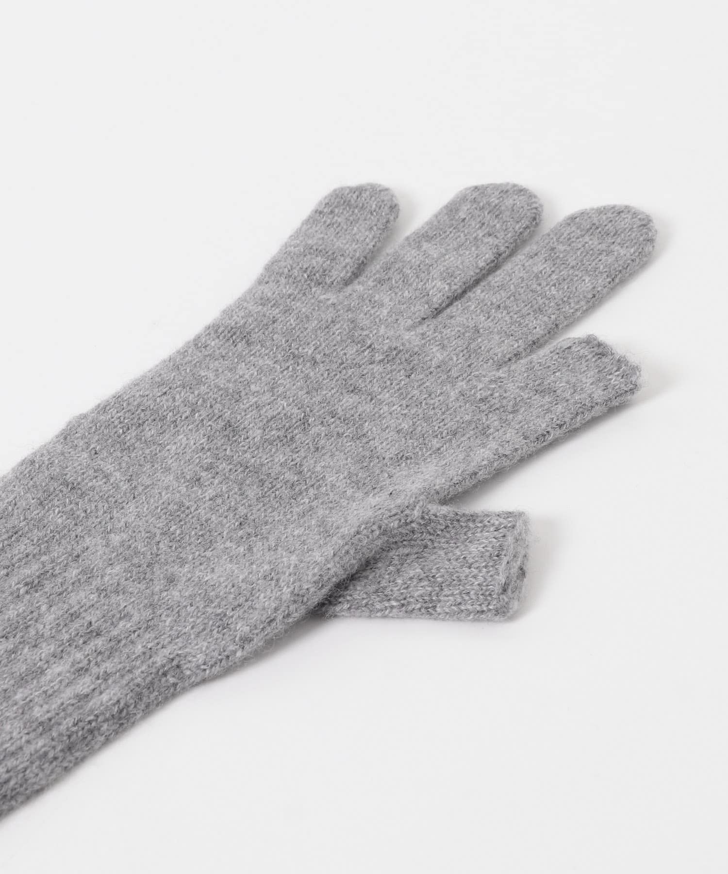 WILLIAM BRUNTON　3ply Long Gloves グレー Free