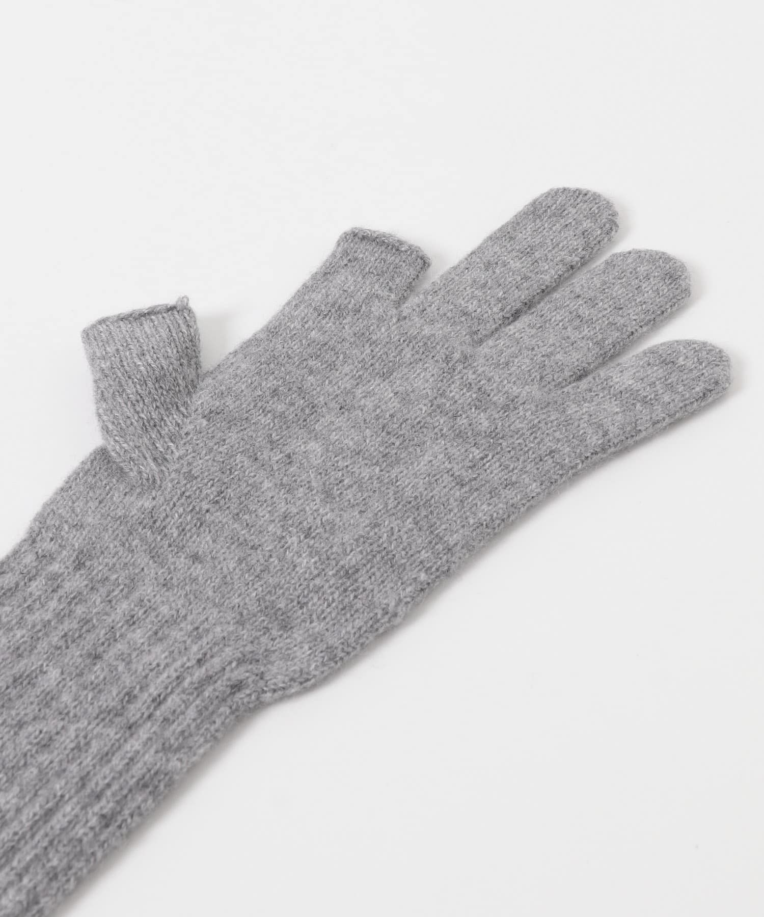 WILLIAM BRUNTON　3ply Long Gloves グレー Free