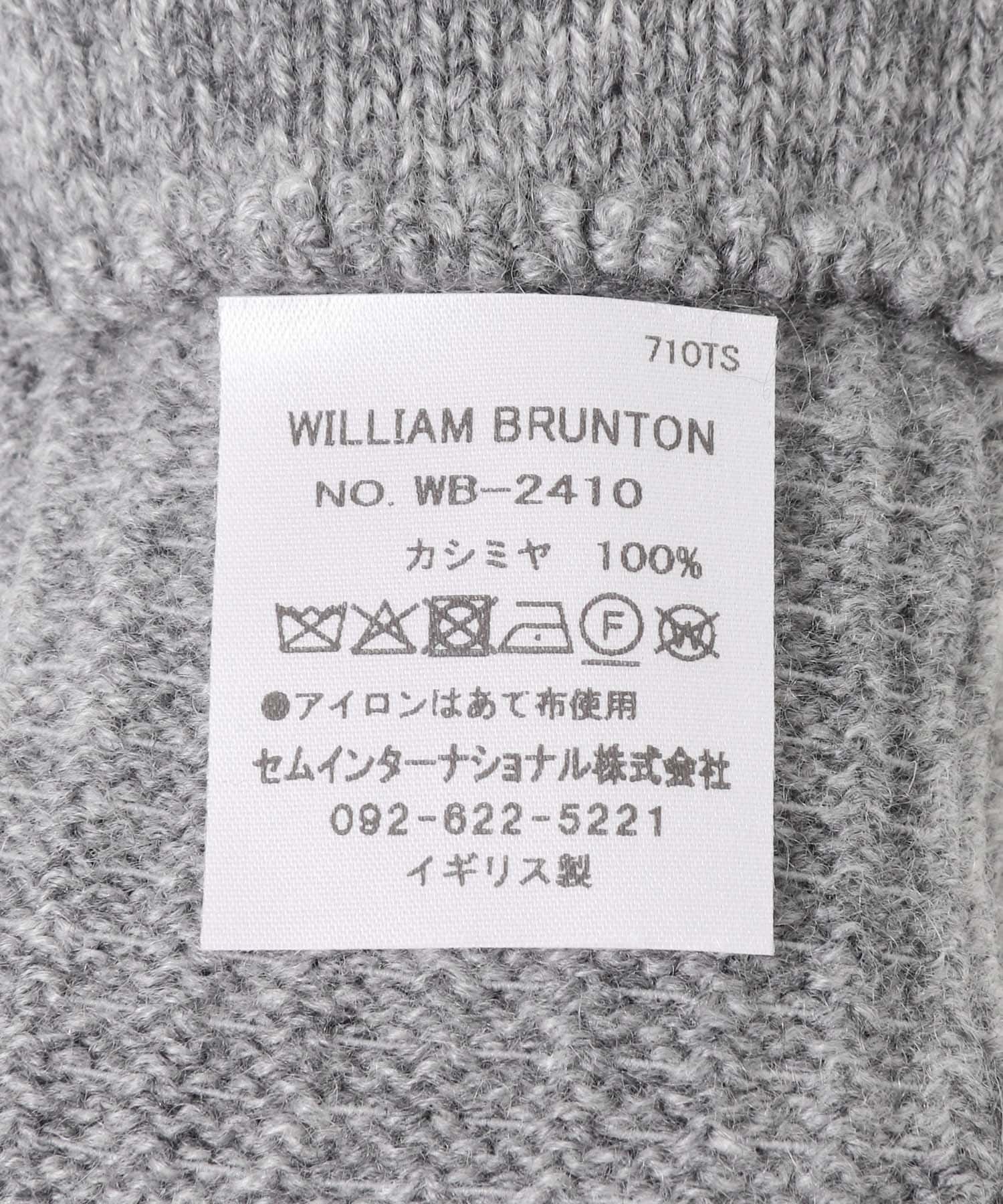 WILLIAM BRUNTON　3ply Long Gloves グレー Free