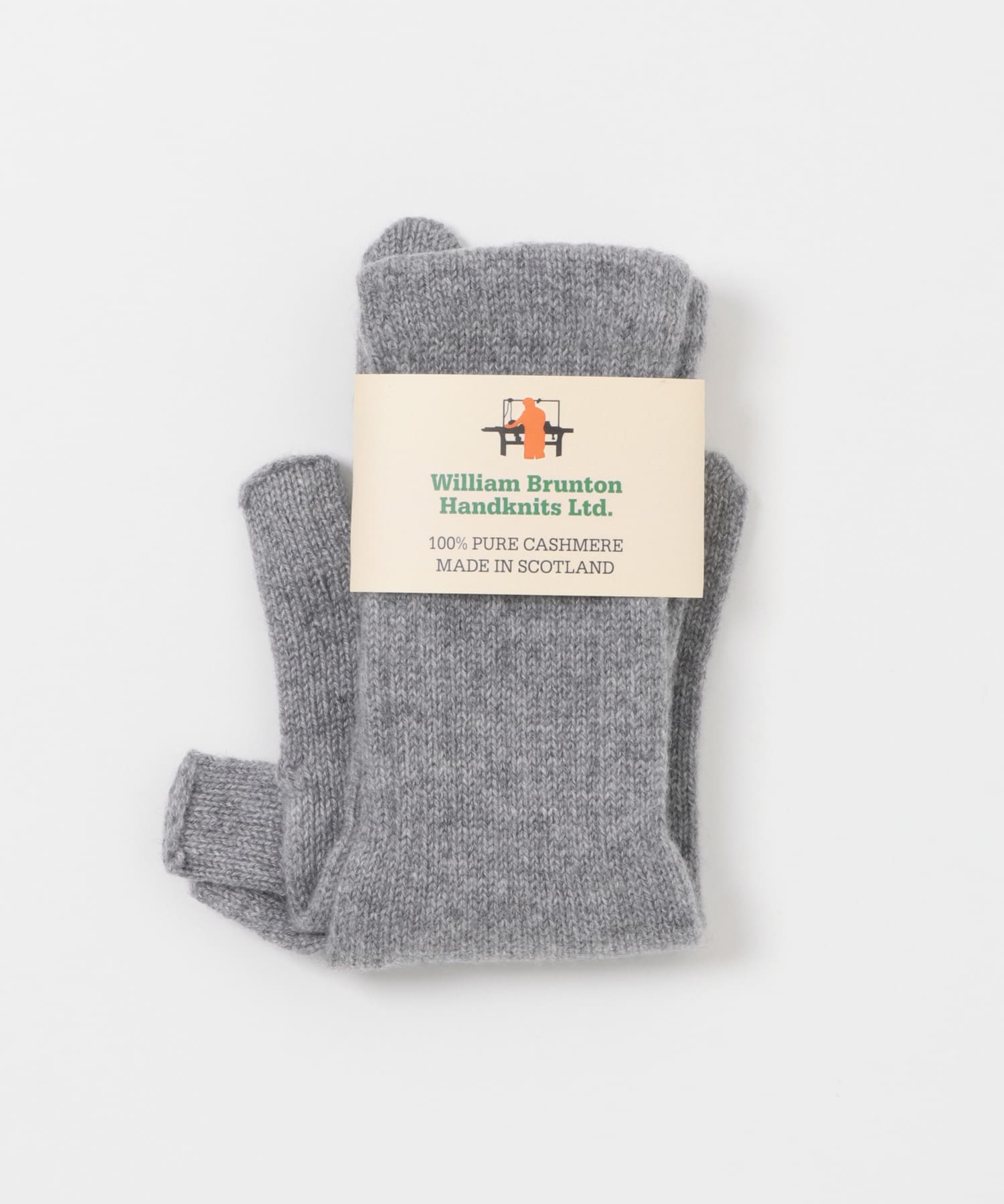 WILLIAM BRUNTON　3ply Long Gloves グレー Free