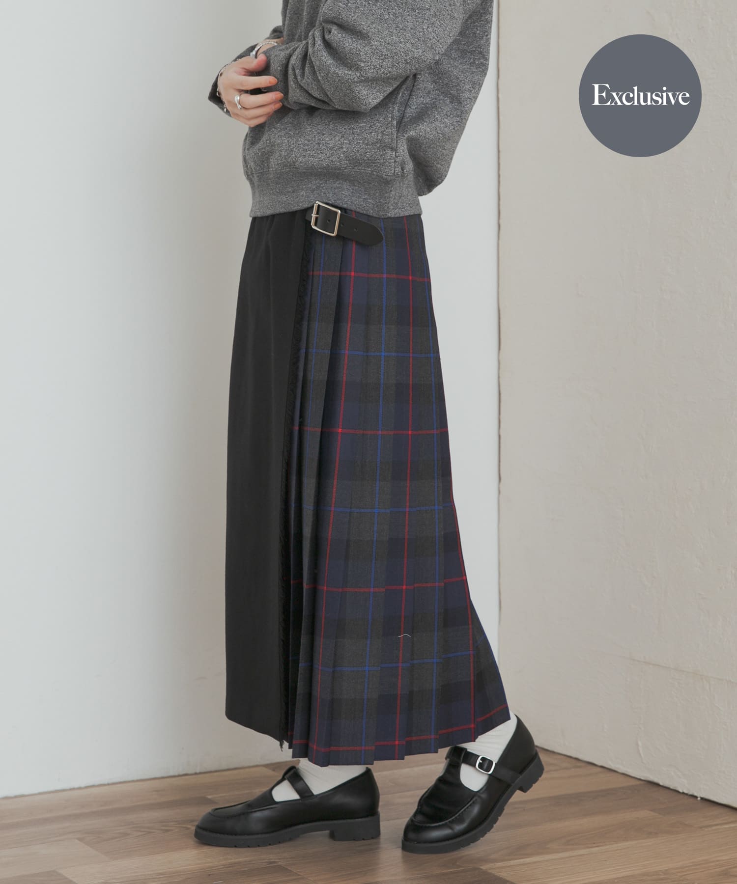 『別注』O’NEIL OF DUBLIN×DOORS　COMBI QUILT SKIRT