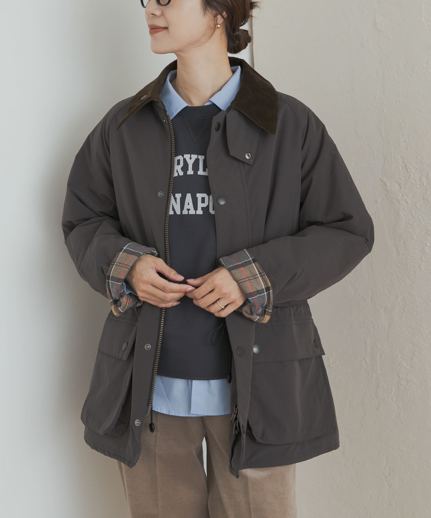 『別注』Barbour×DOORS　OS BEDALE PADDED