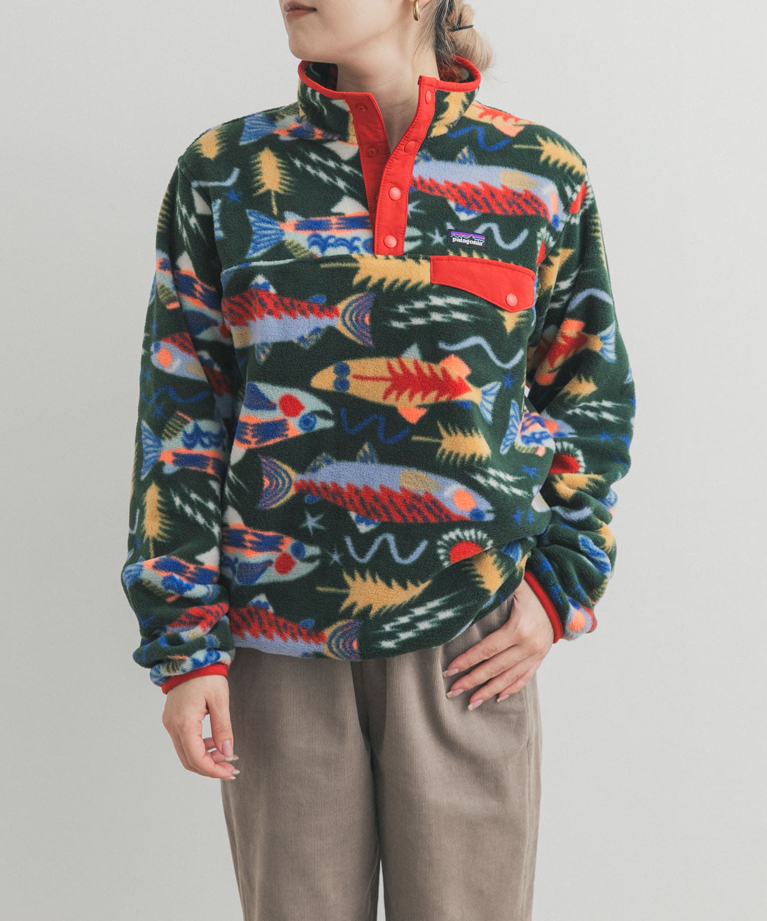 patagonia　Ks LW Synch Snap-T-Shirts Pullover