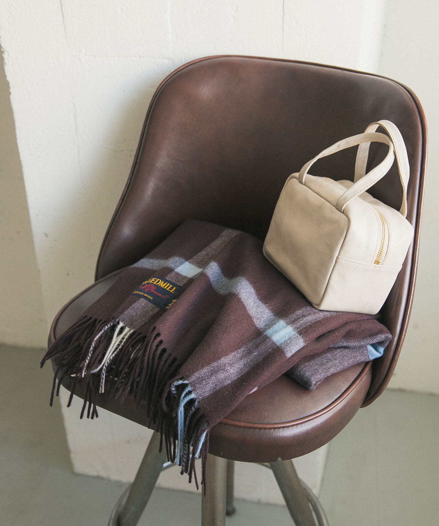 『一部別注カラー』TWEED MILL　Lambswool Stole