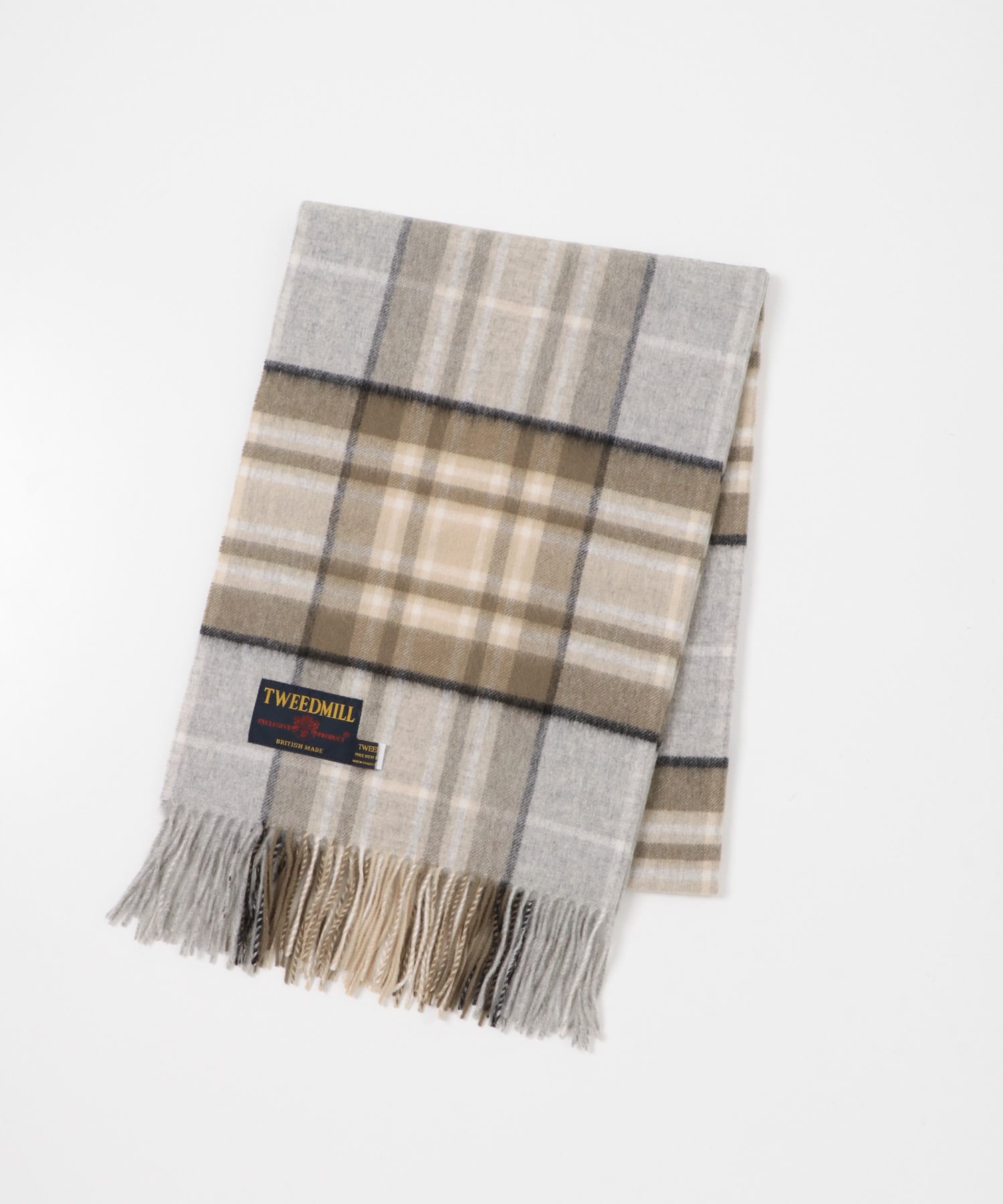 『一部別注カラー』TWEED MILL　Lambswool Stole McKeller Free