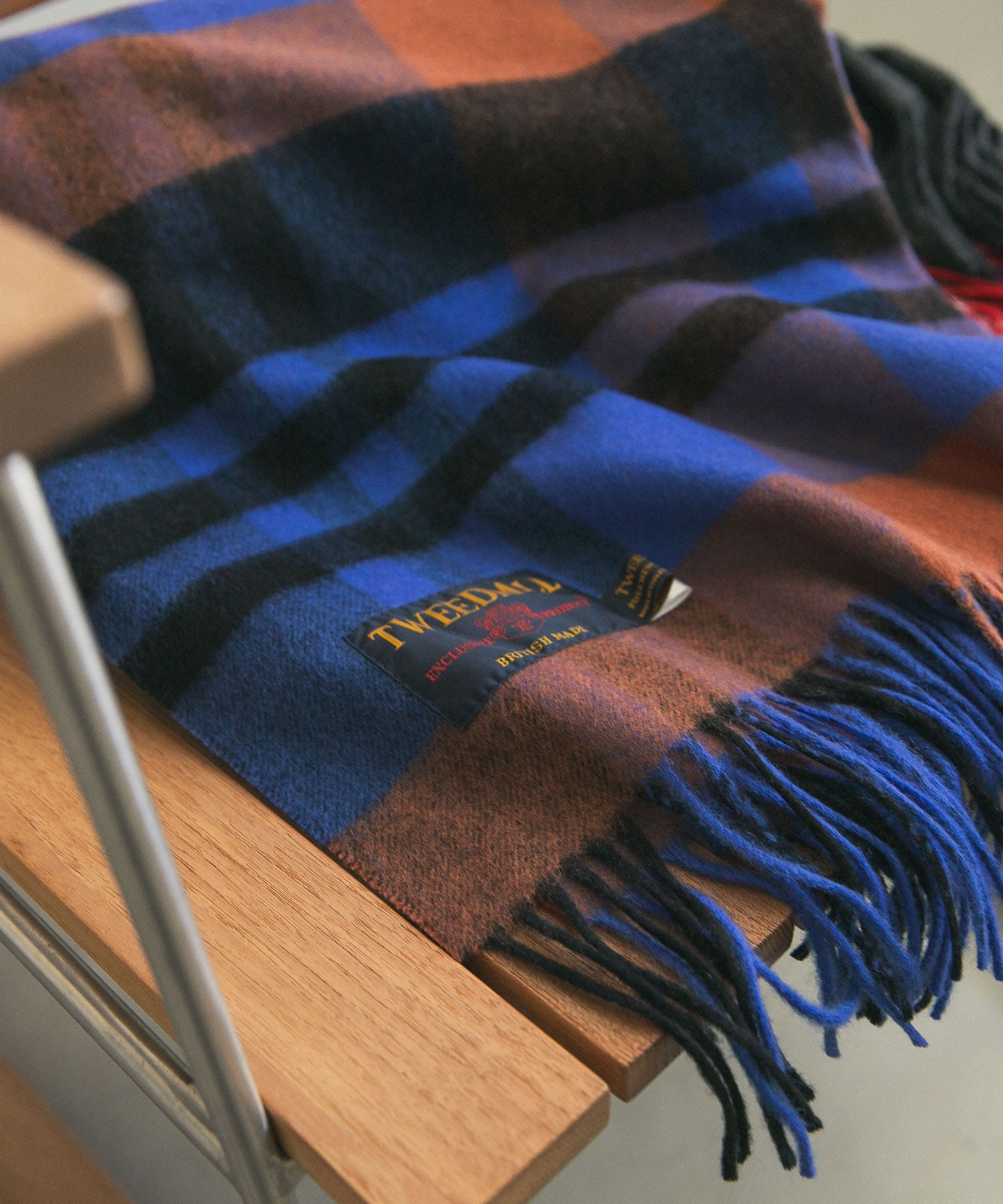 『一部別注カラー』TWEED MILL　Lambswool Stole